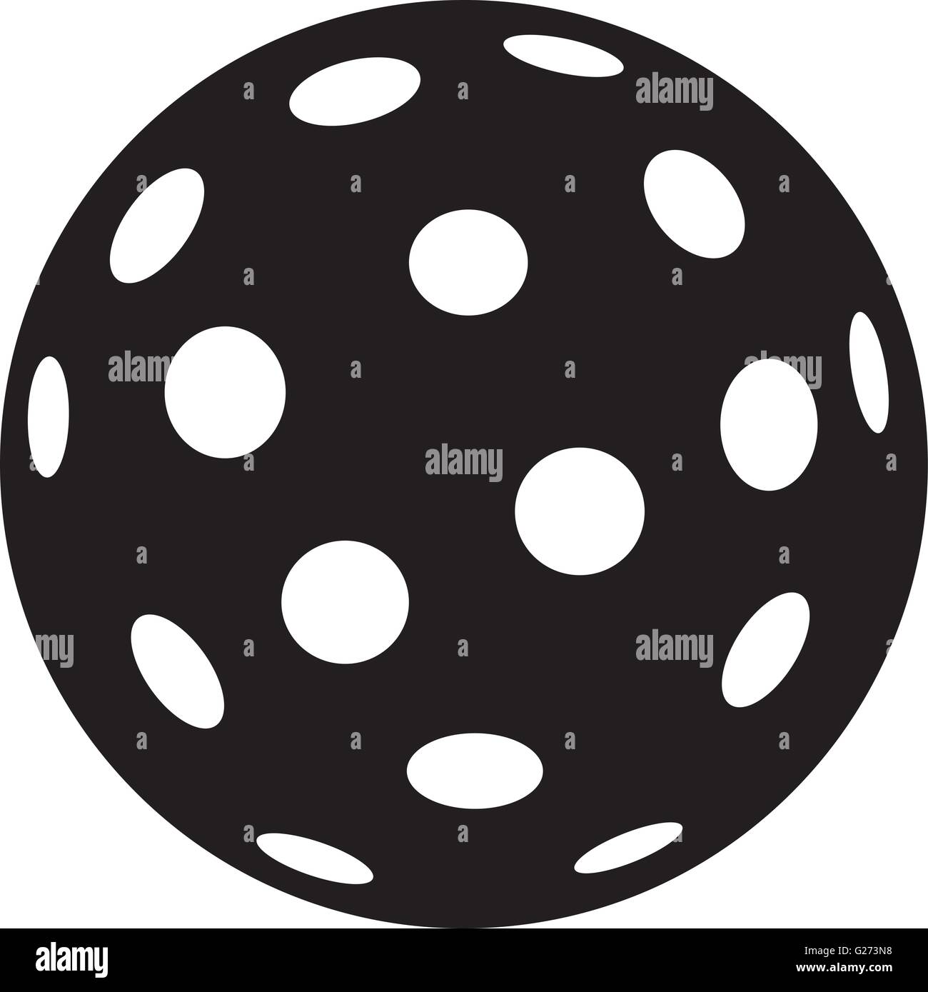 Unihockey-Ball-Symbol Stock Vektor