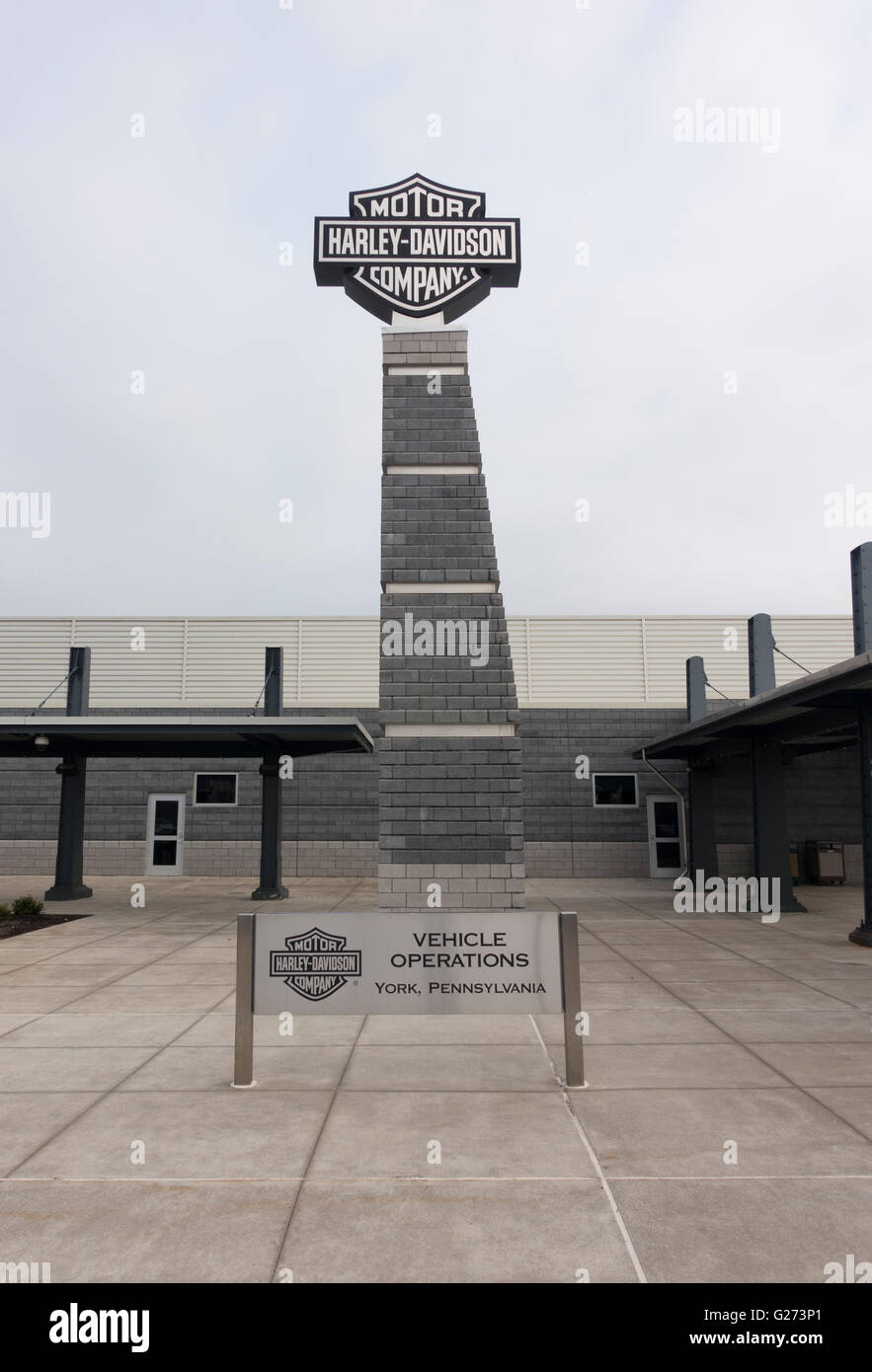 Harley Davidson Motor cycles Fabrik Tour York PA Stockfoto