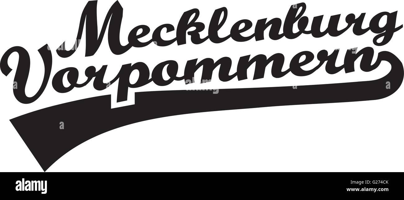 Mecklenburg-Vorpommern Stock Vektor