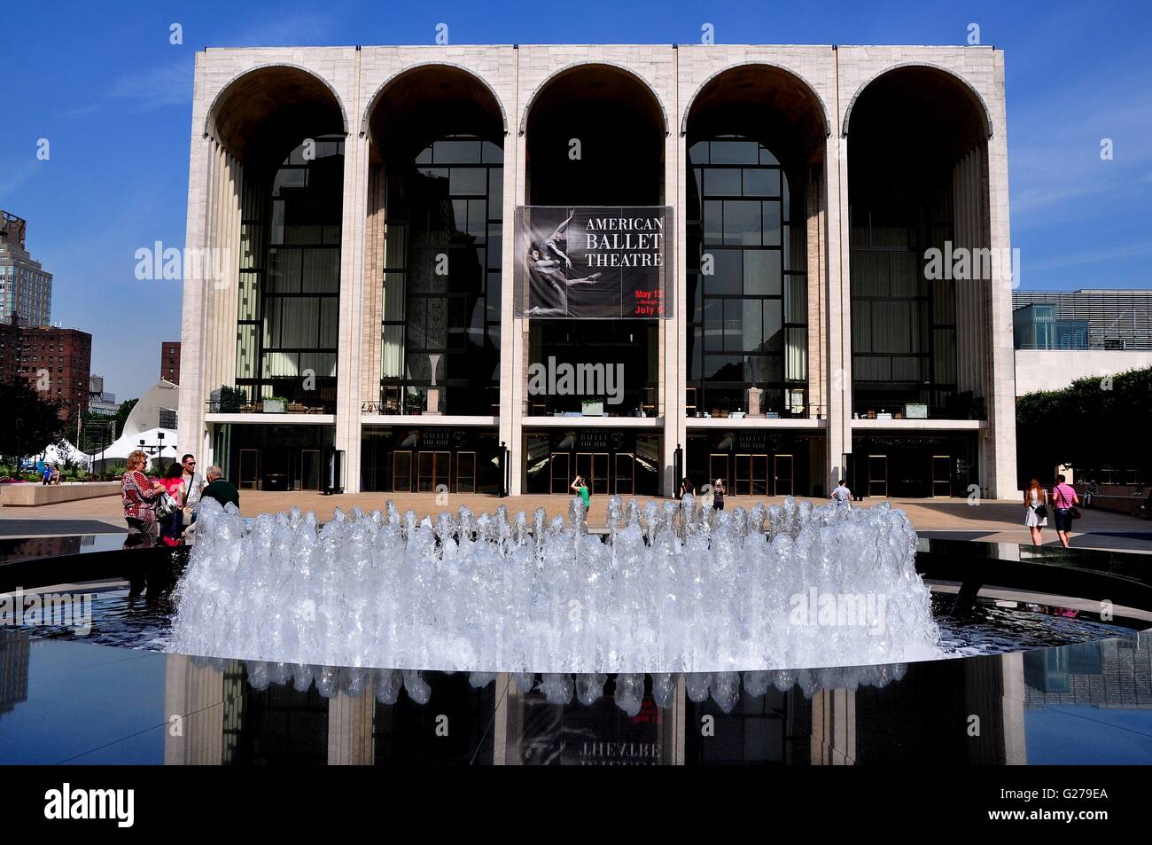 New York City: Die Metropolitan Opera im Lincoln Center for the Performing Arts Stockfoto