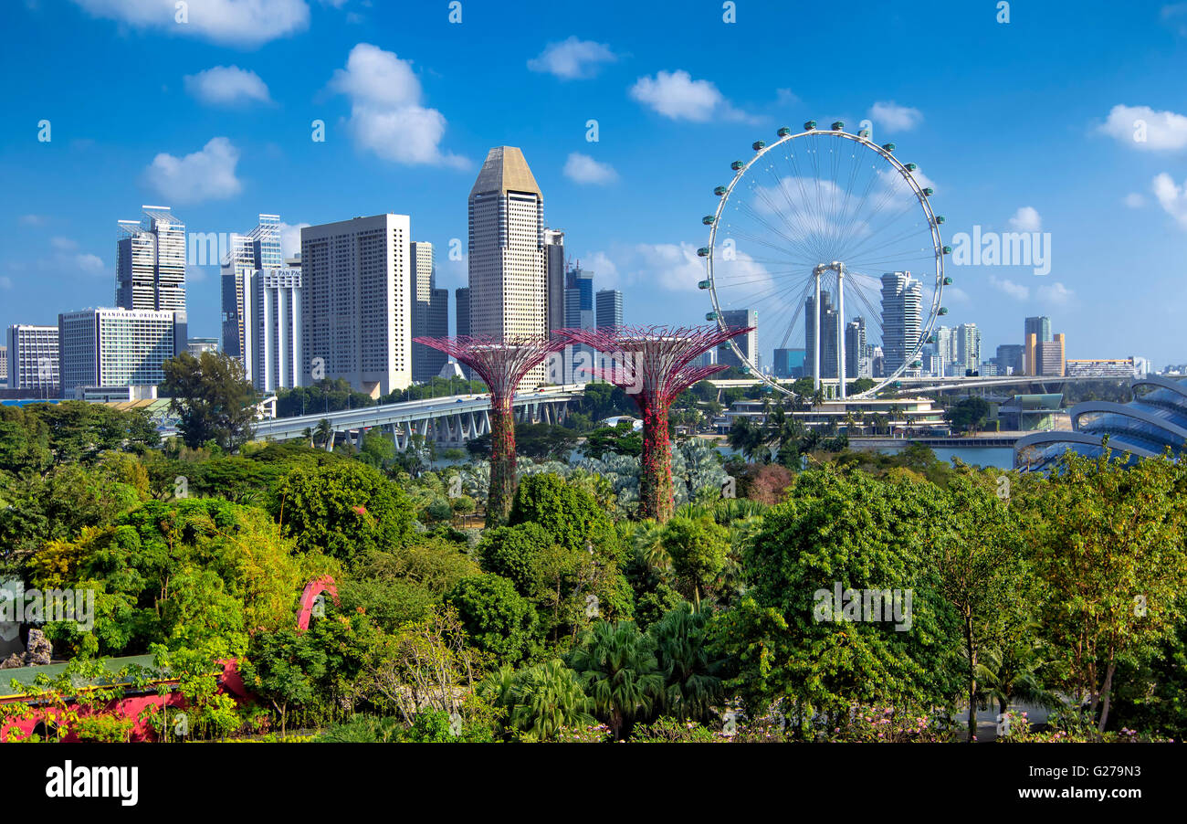 Gärten an der Bucht in Singapur Stockfoto