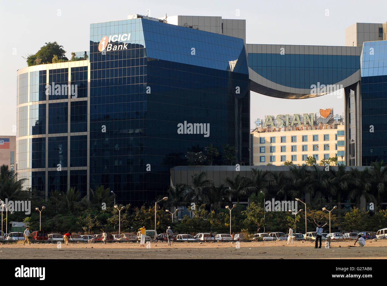 INDIEN, Mumbai, Geschäfts- und Finanzkomplex Bandra-Kurla, ICICI Bank Stockfoto