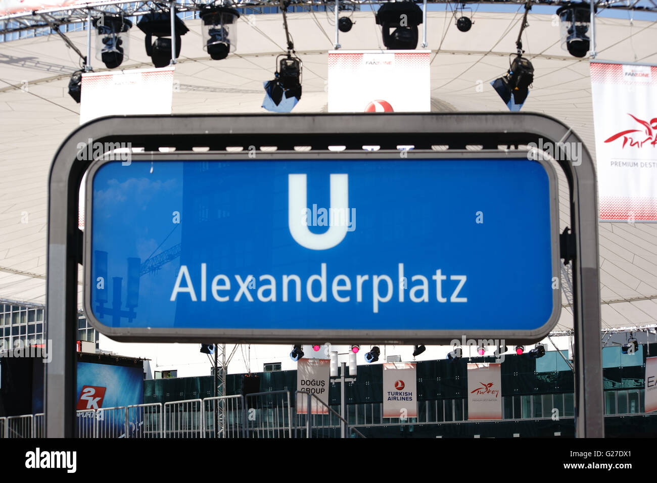 U-Bahnstation Alexanderplatz Stockfoto