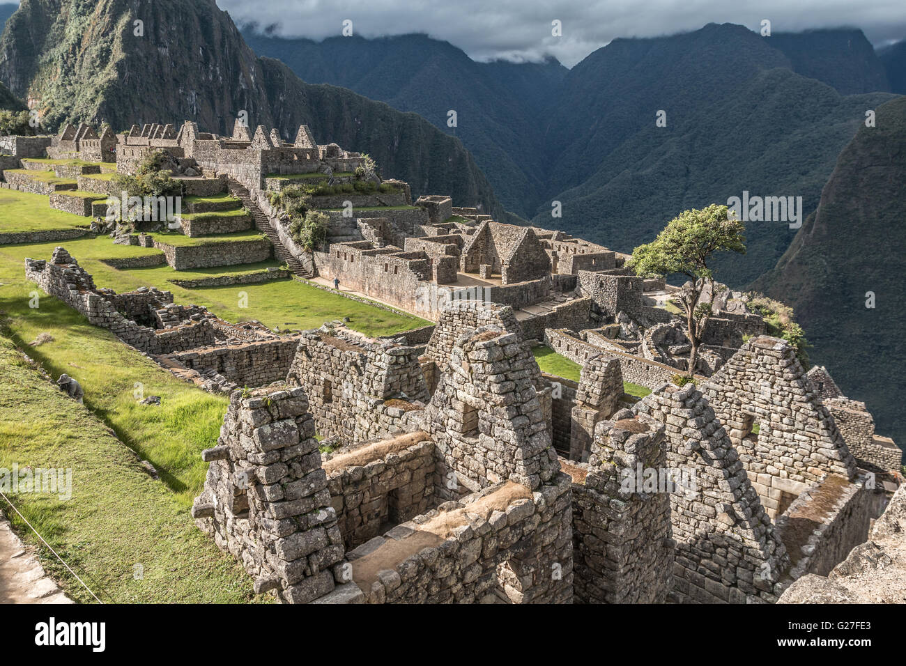 Ruinen von Machu Picchu in Peru Stockfoto