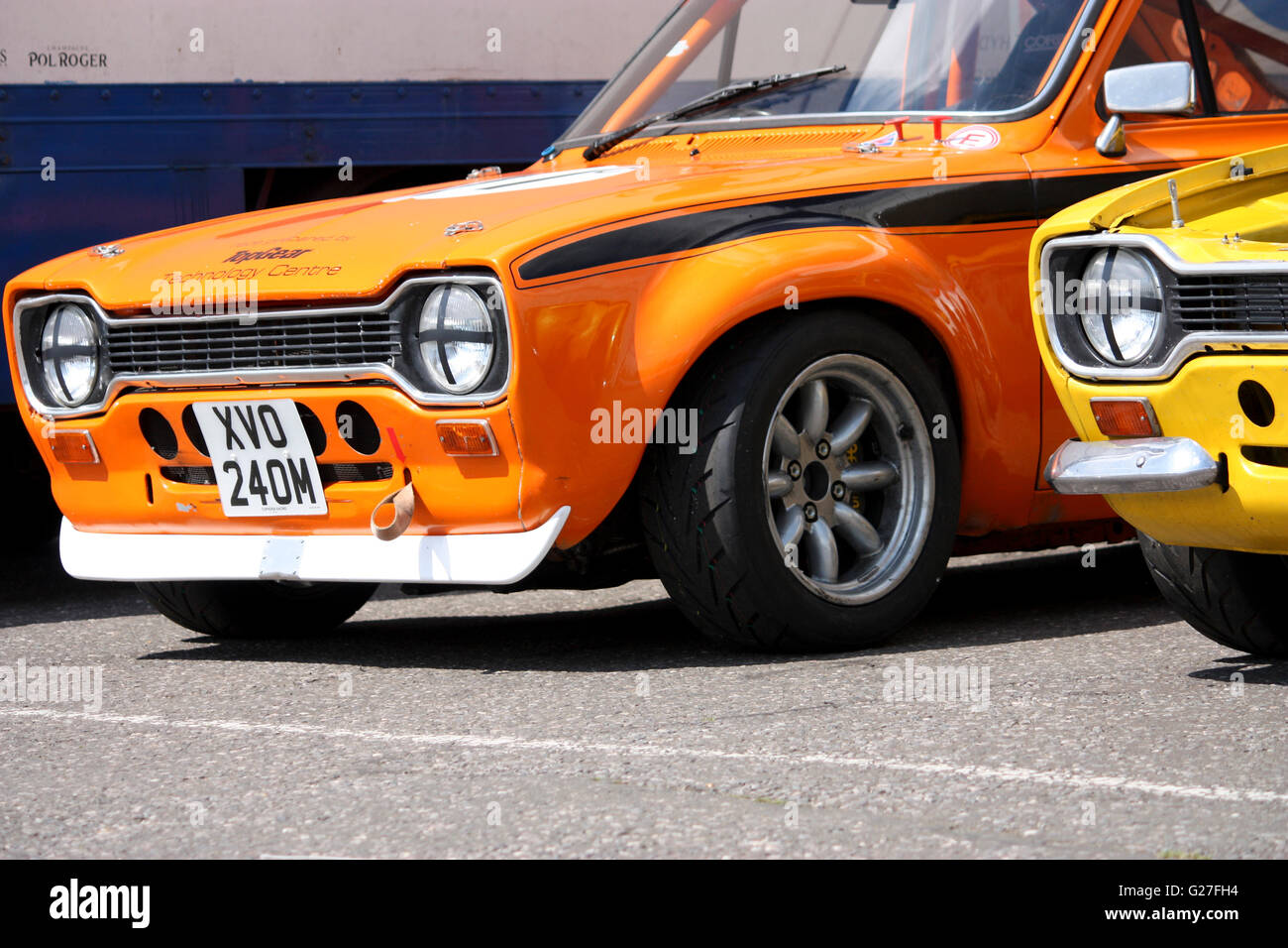 Ford Escort-Rennwagen Stockfoto