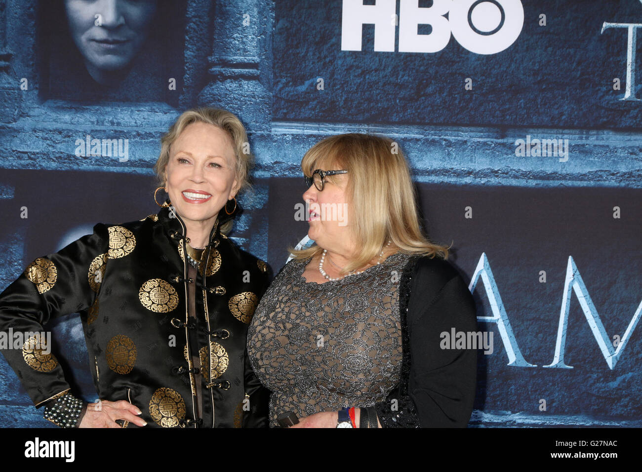 Spiel der Throne Staffel 6 Premiere Screening TCL Chinese Theater IMAX Featuring abgehaltenen: Faye Dunaway, Colleen Camp wo: Los Angeles, California, Vereinigte Staaten von Amerika bei: 11. April 2016 Stockfoto