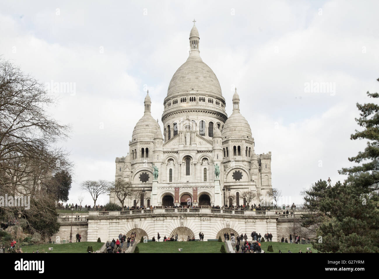 Basilika Sacre-Coeur, Montmartre, Paris Stockfoto