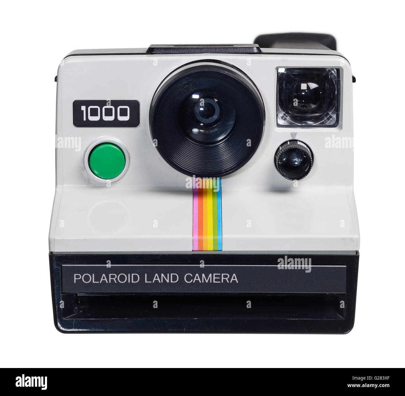 Weiße Vintage retro-1000 Polaroid Land Kamera Stockfoto