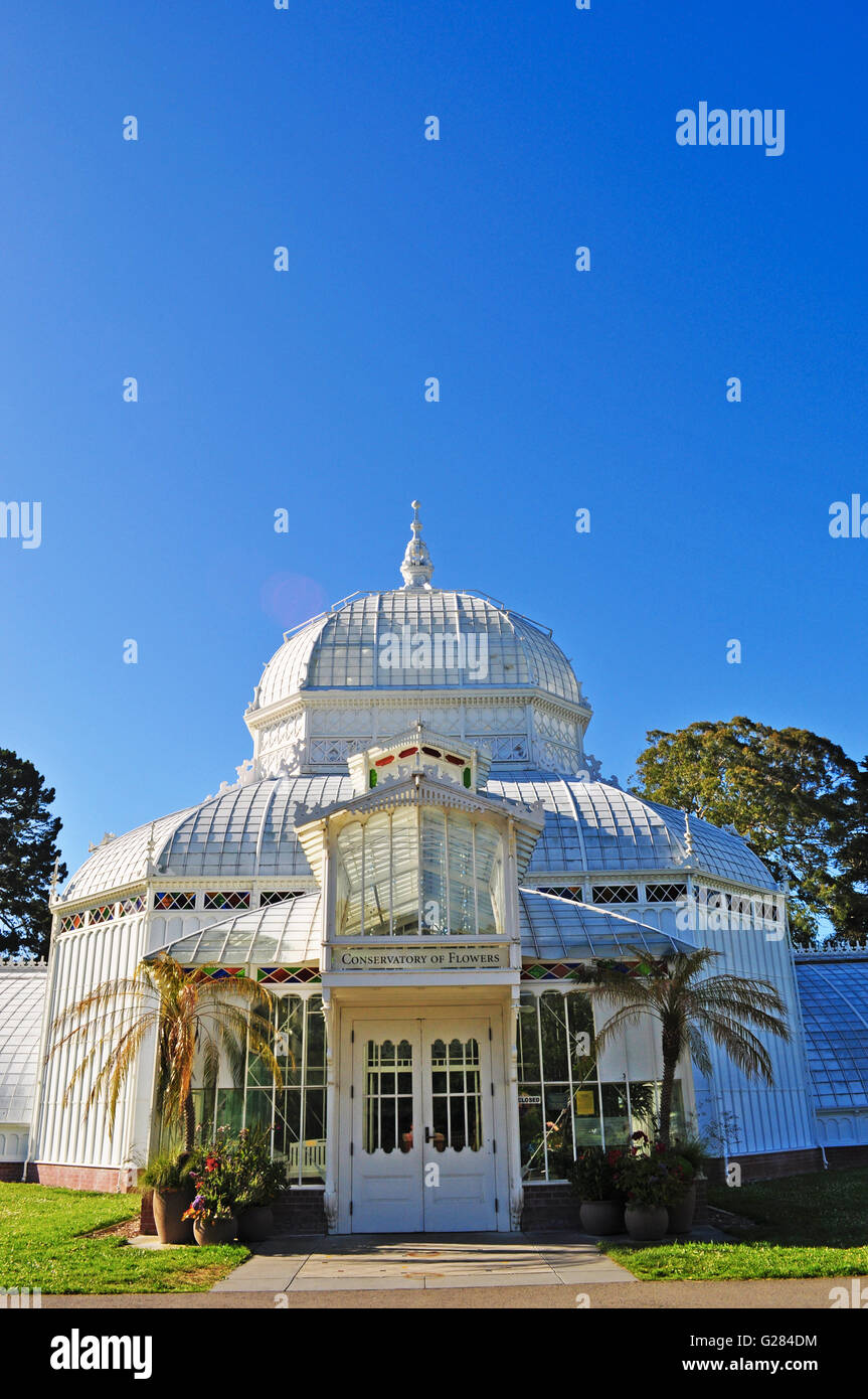 San Francisco der Wintergarten von Blumen, Gewächshaus und botanischen
