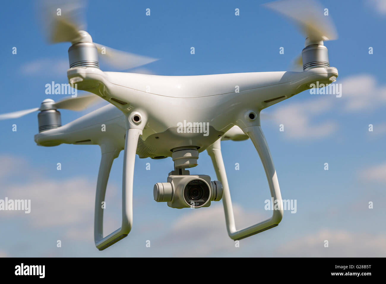 Schließen Sie herauf Bild eines entspannenden Drone/quadcopter England England Stockfoto