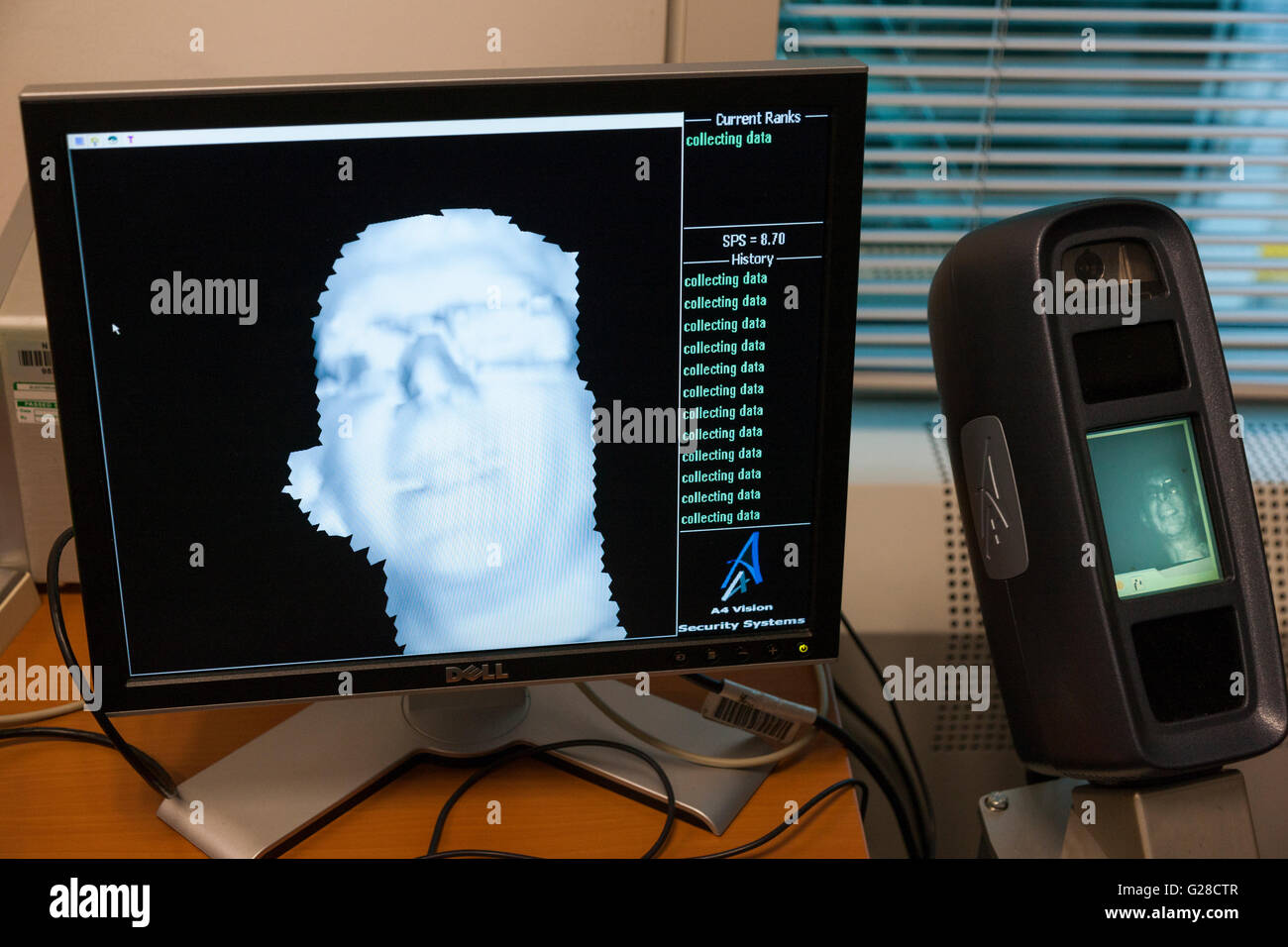 Science Lab/wissenschaftliches Labor Biometrie / Biometrische Zimmer während der Tag der Offenen Tür am National Physical Laboratory (NPL), Teddington. London. UK. Stockfoto