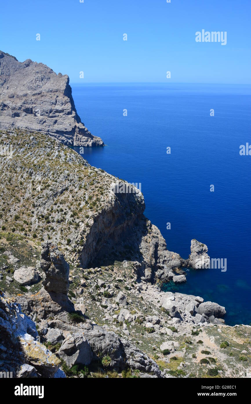 Cap de Formentor im Norden von Mallorca, Spanien Stockfoto