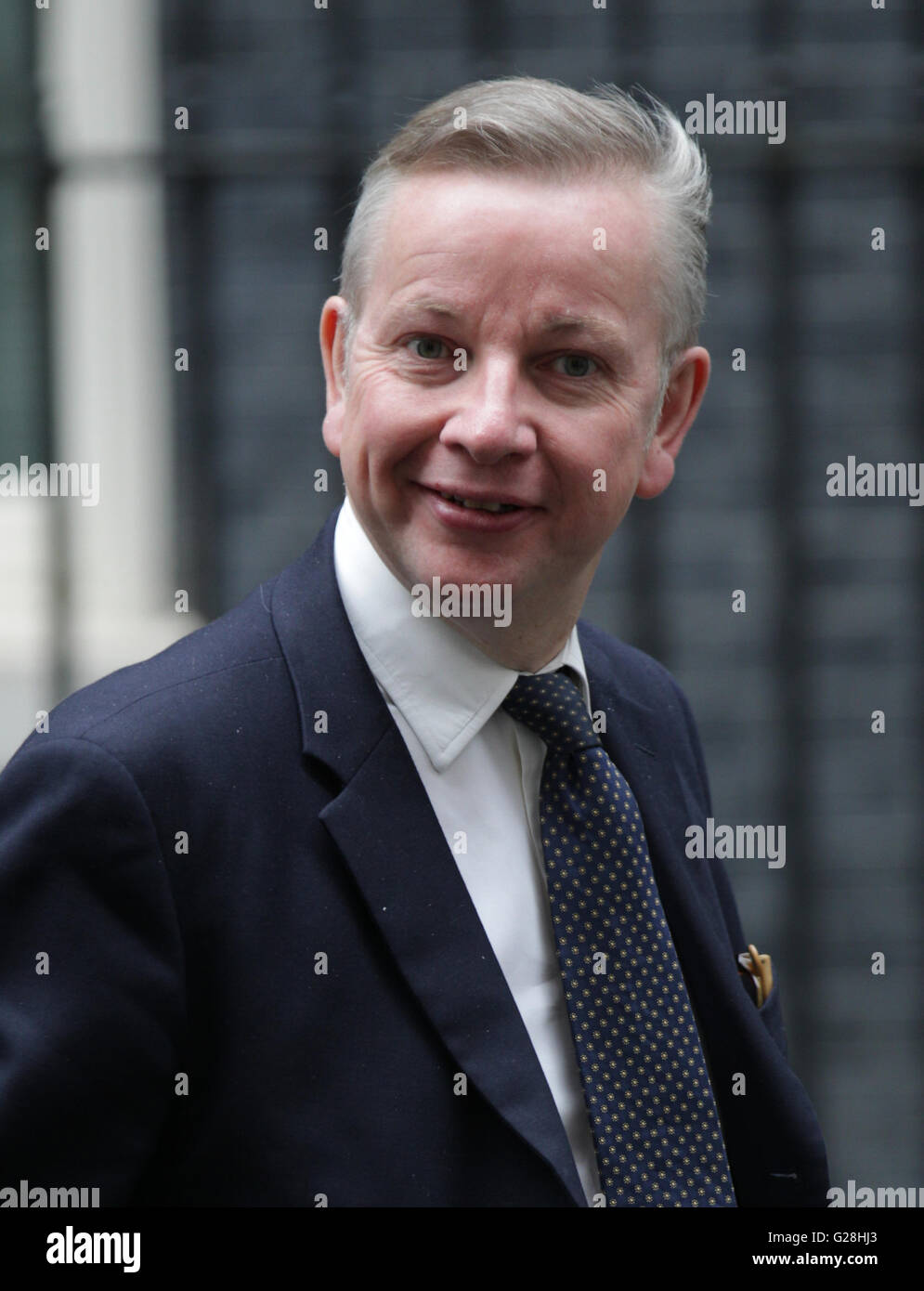 London, UK, 15. September 2015: Michael Gove MP, Lordkanzler und Staatssekretär für Justiz, gesehen an den Schrank Teepausen Stockfoto