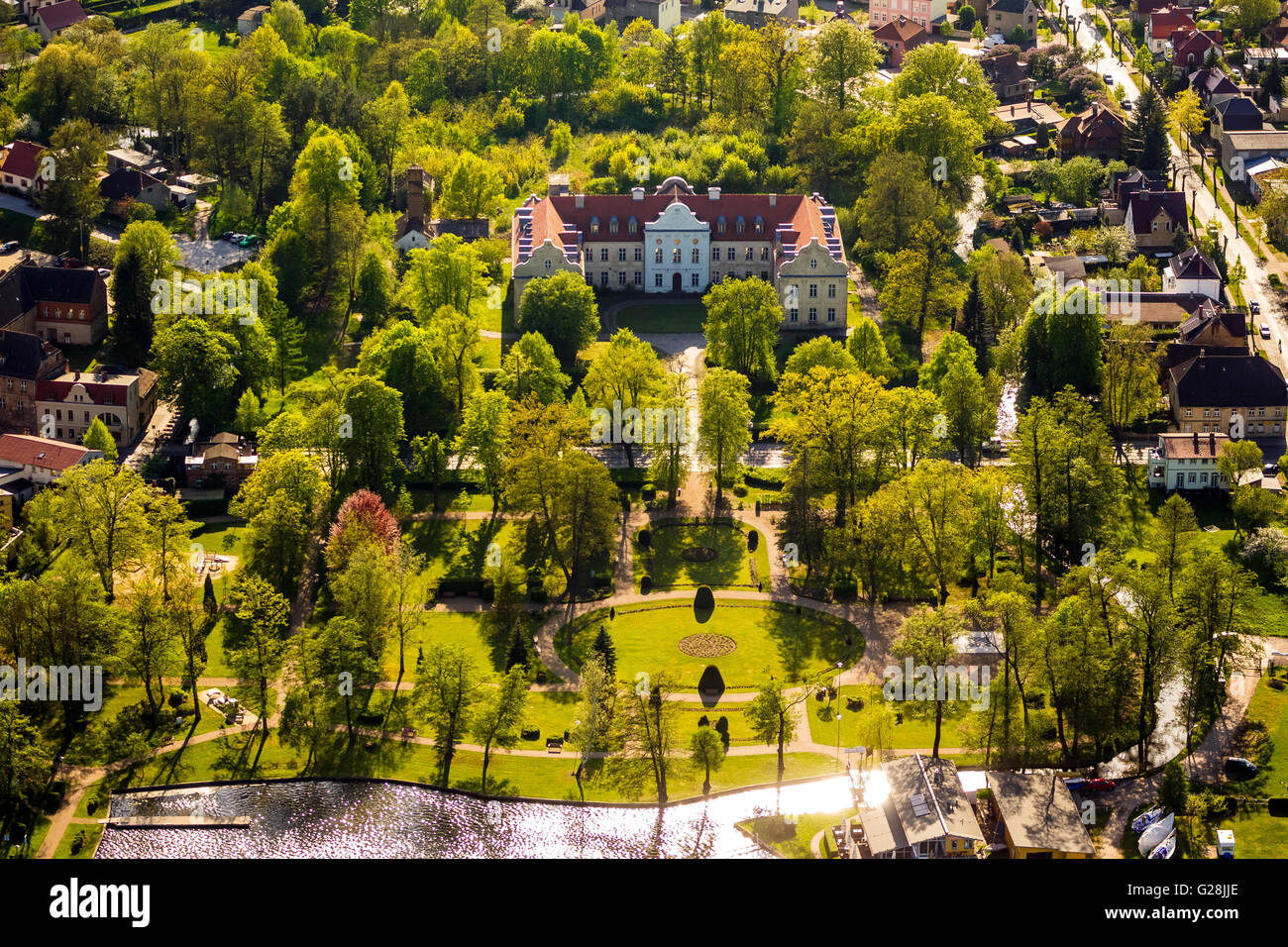 Luftaufnahme, Schloss Fürstenberg Havel Fürstenberg / Havel