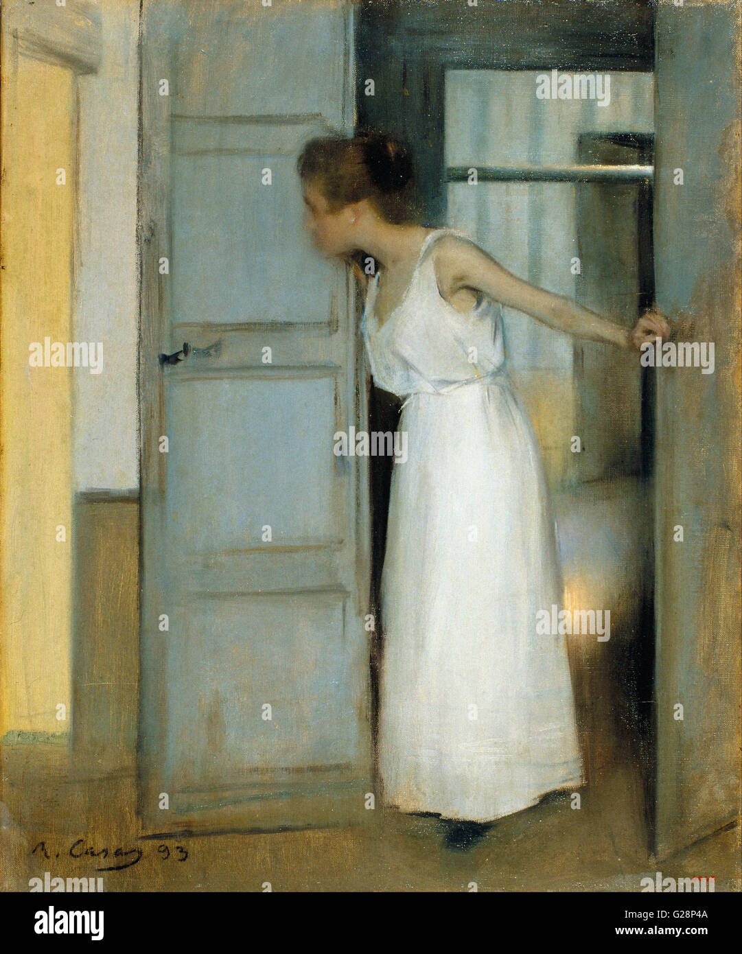 Ramon Casas - über meine Leiche - MNAC - Barcelona Stockfoto