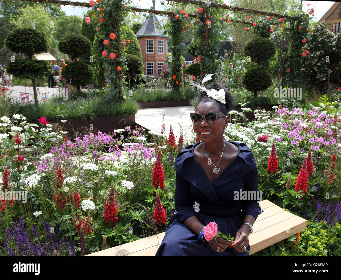 Floella Benjamin bei RHS Chelsea Flower Show 2016 Stockfoto