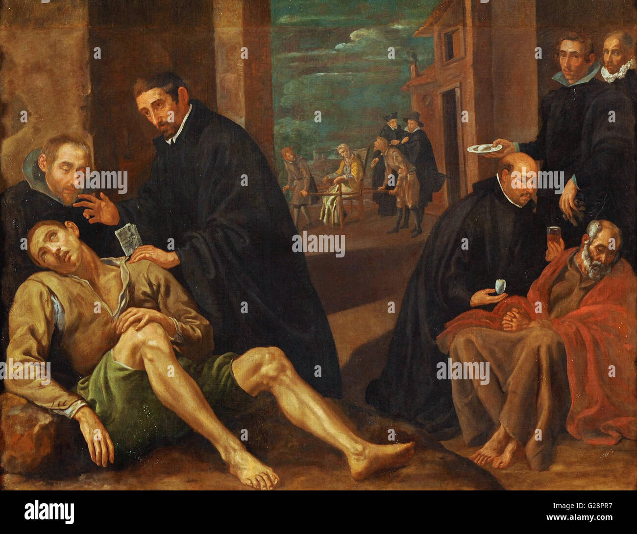 Luis Tristan - Brot & Ei Watch - Museo Santa Cruz Stockfoto