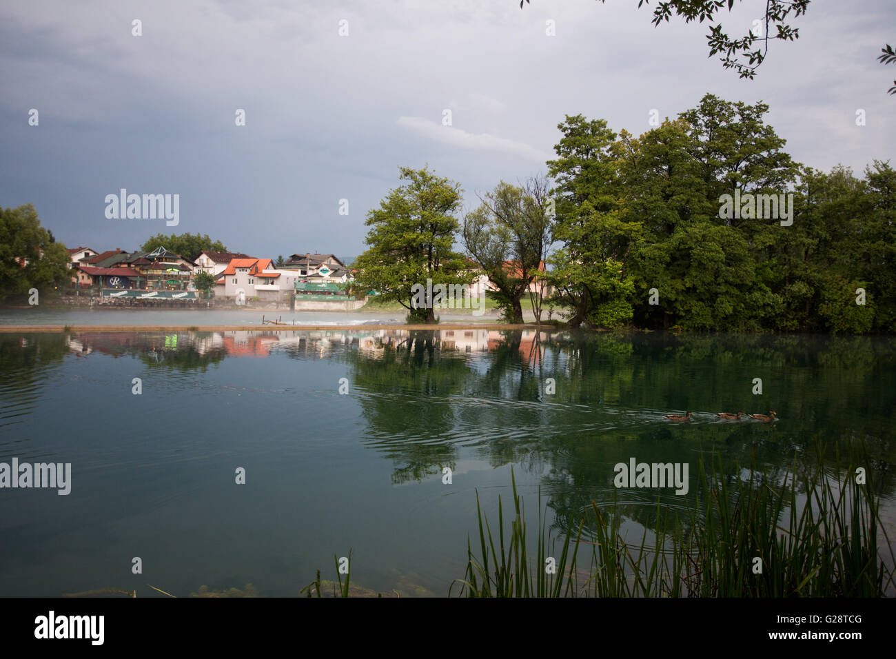 Schöne Fluss Una Stockfoto