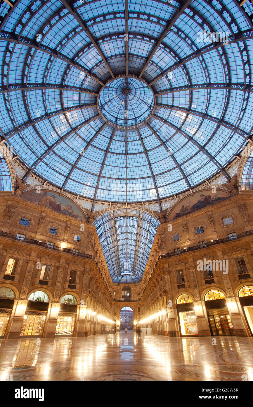 Galleria Vittorio Emanuele II in Mailand, Italien Stockfoto