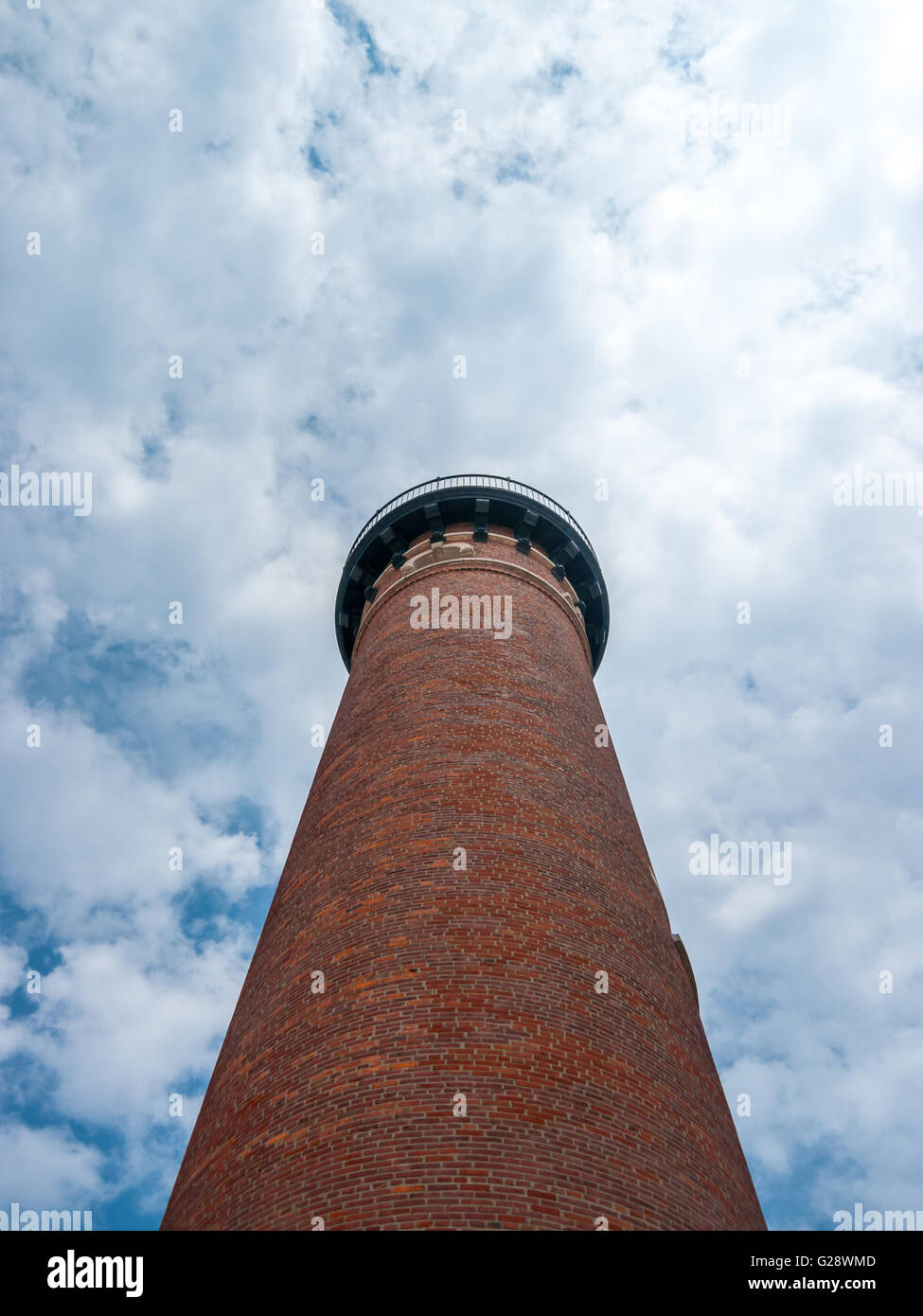 Wenig Sable Point Lighthouse in Michigan. Stockfoto