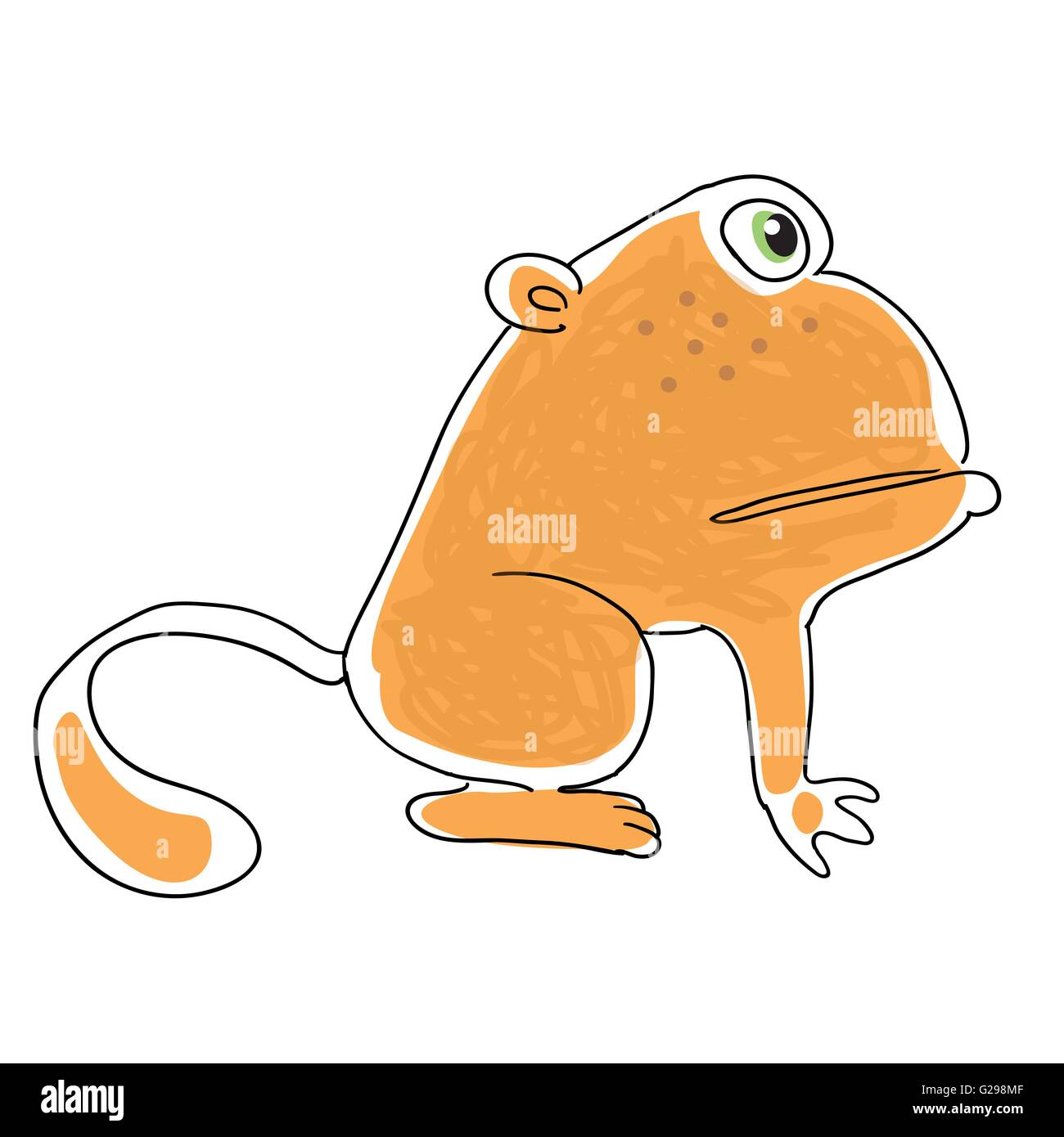 Retro-Cartoon winken Affe Stock Vektor