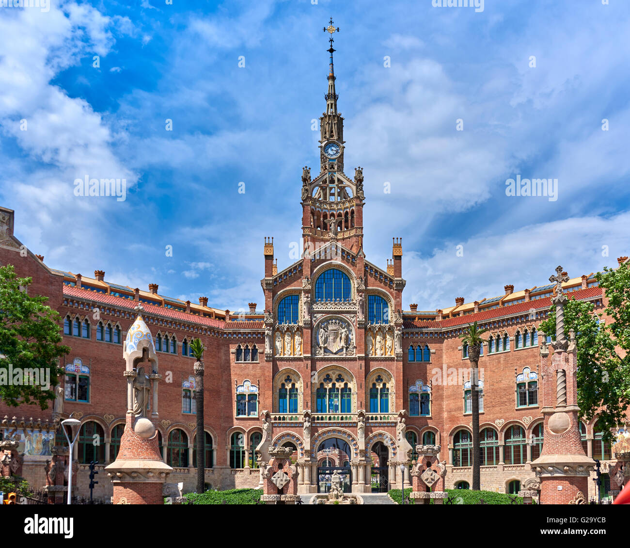 Sant Pau Recinte Modernista Stockfoto