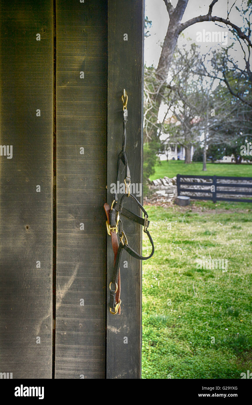 QWORK Zaumzeug Tasche Mit Haken - Pferdegeschirr Tragetasche Schwarz