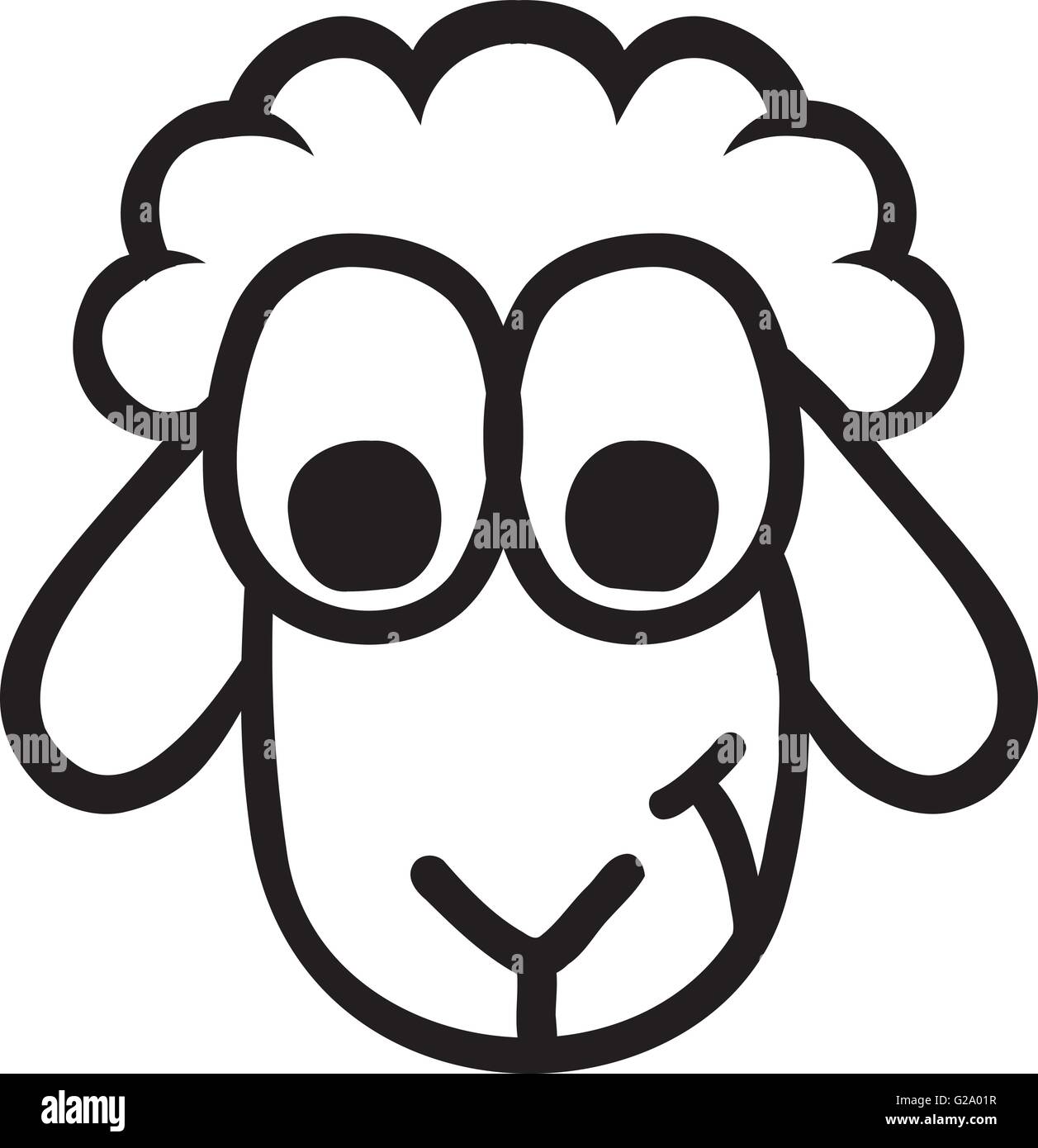 Lamb Head Vector Stockfotos & Lamb Head Vector Bilder - Alamy