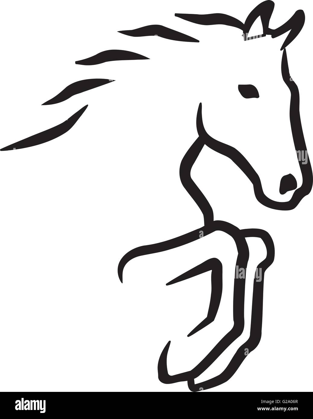 Pferd Umriss Vorlage Pferd - information online