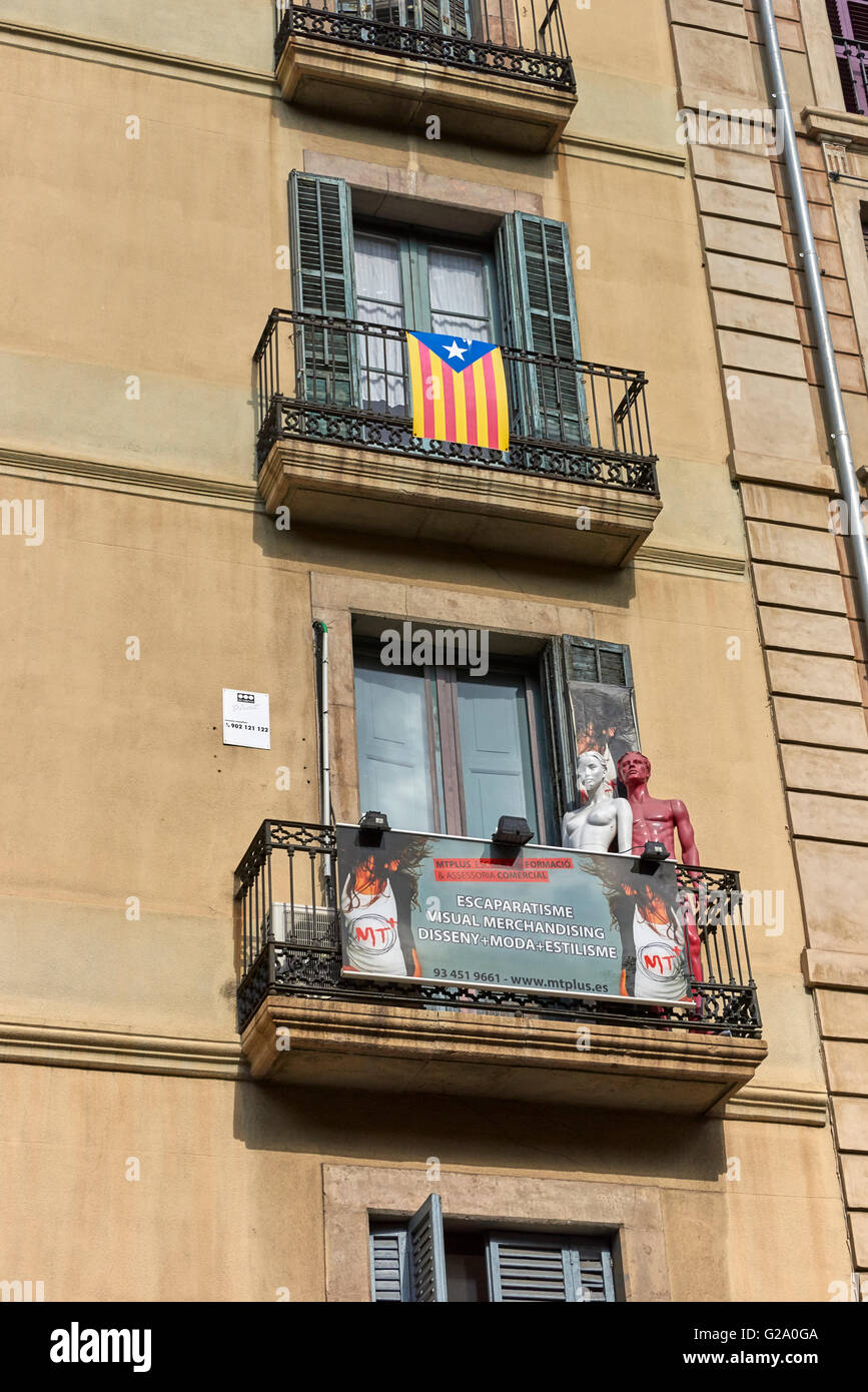 Barcelona ist die Hauptstadt der autonomen Gemeinschaft Katalonien in das Königreich Spanien Stockfoto