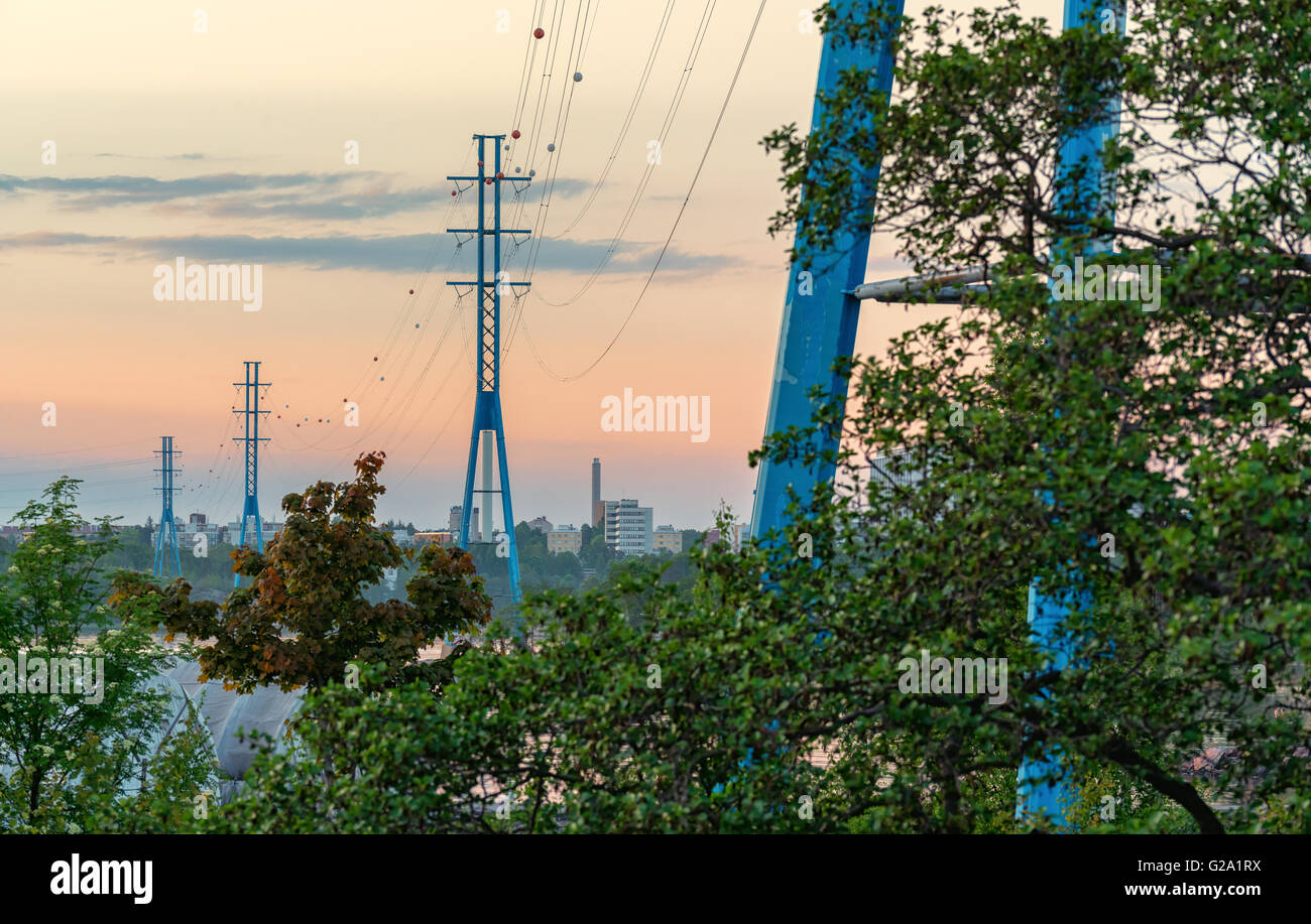 Wie eine Perlenkette, Helsinki, Finnland, Europa, EU Stockfoto
