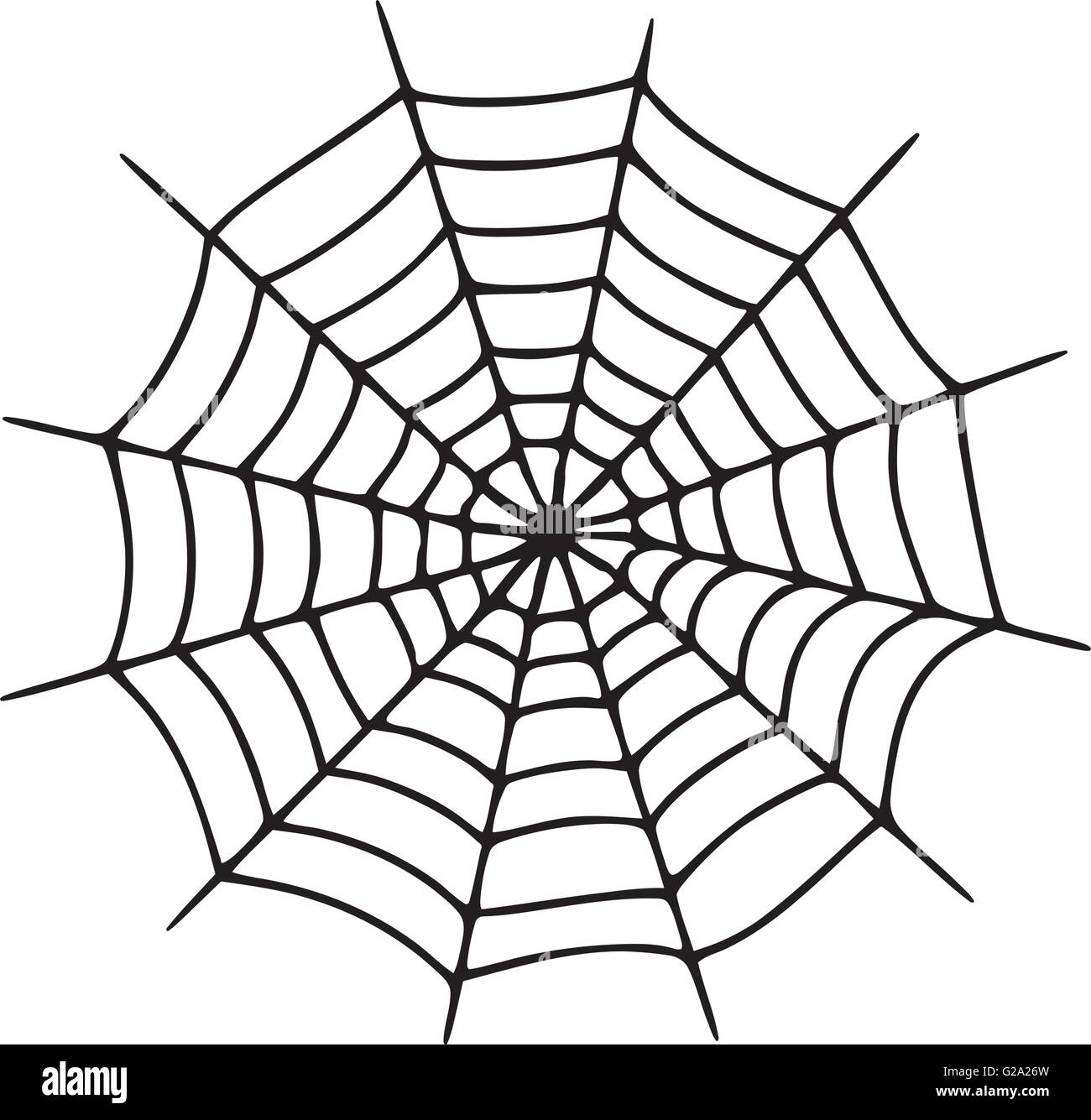 Spinnennetz realistisch Stock Vektor