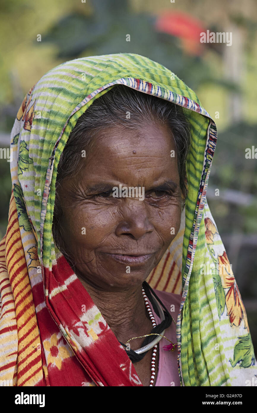 Traditionelle Frau Arbeiter, Bera, Rajasthan, Indien Stockfoto