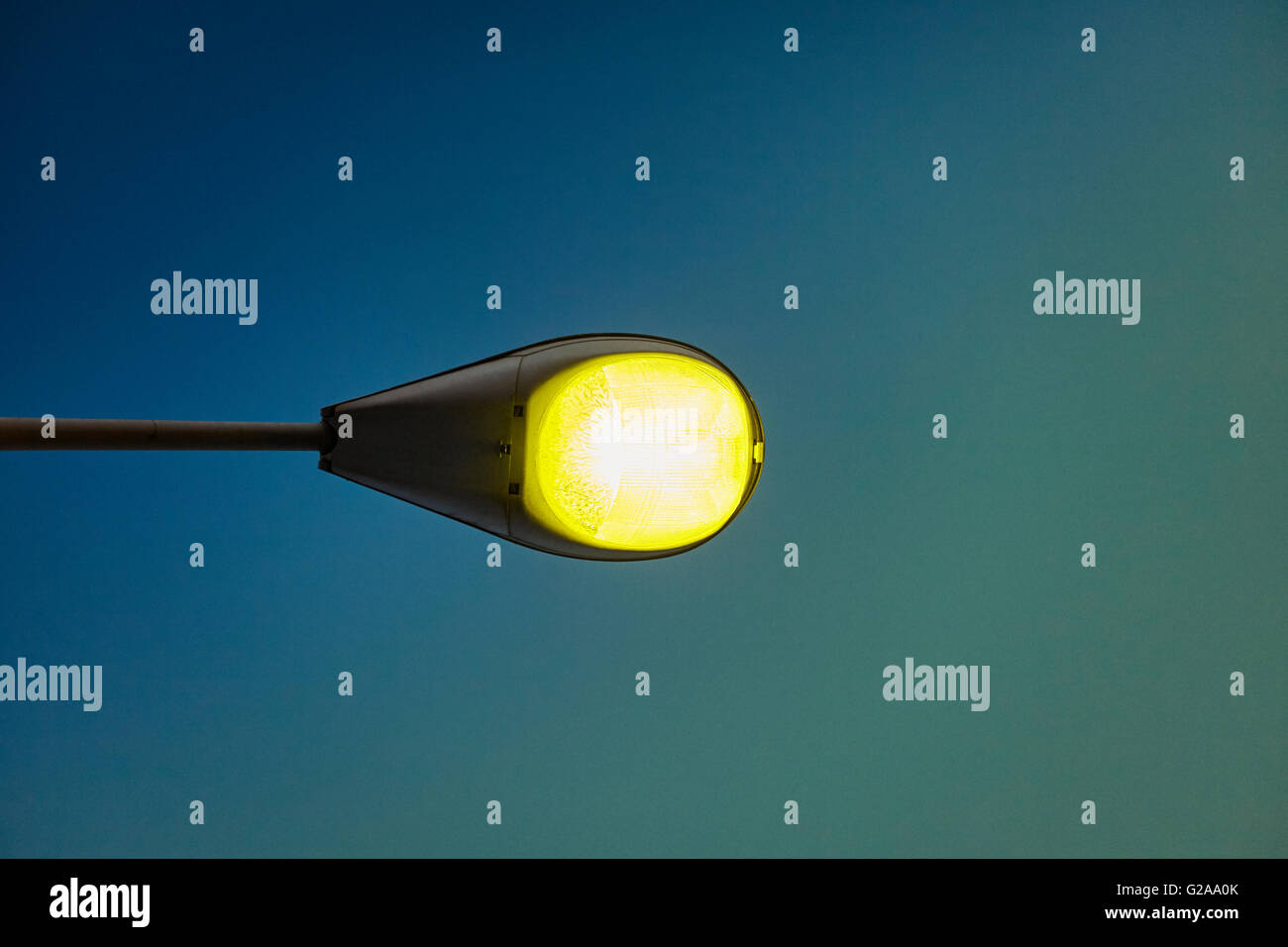 Lamp post on a blue background Stockfoto