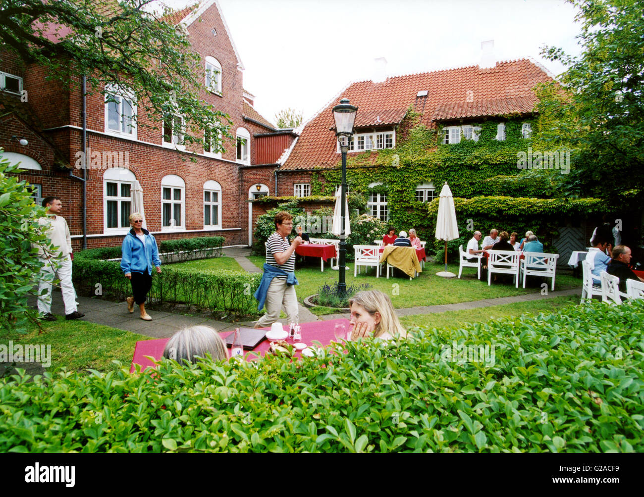 Bröndum Hotel mit Garten wo die Skagenmaler party fand statt Stockfoto