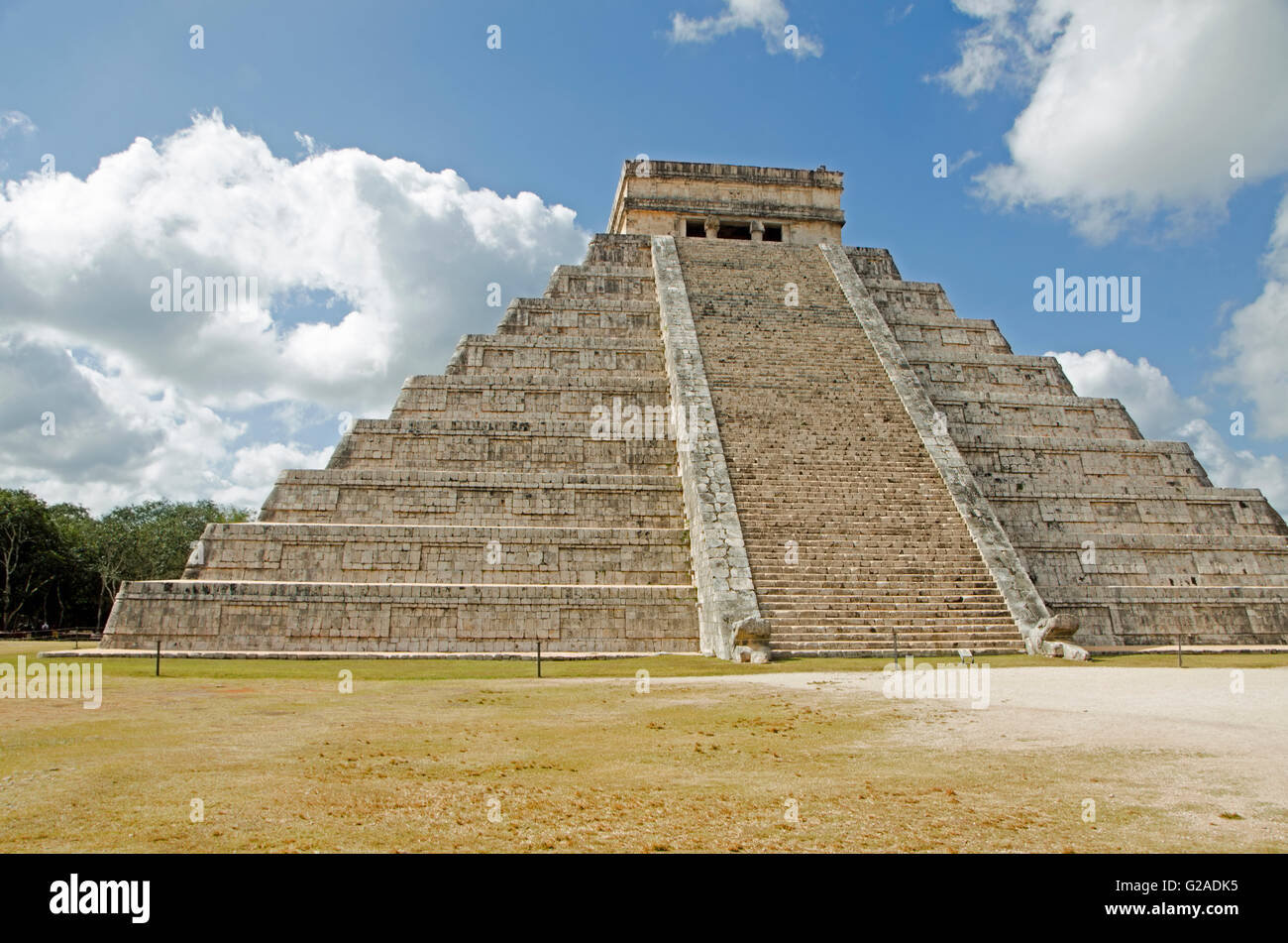 Alte Maya-Pyramide des Kukulkan Stockfoto