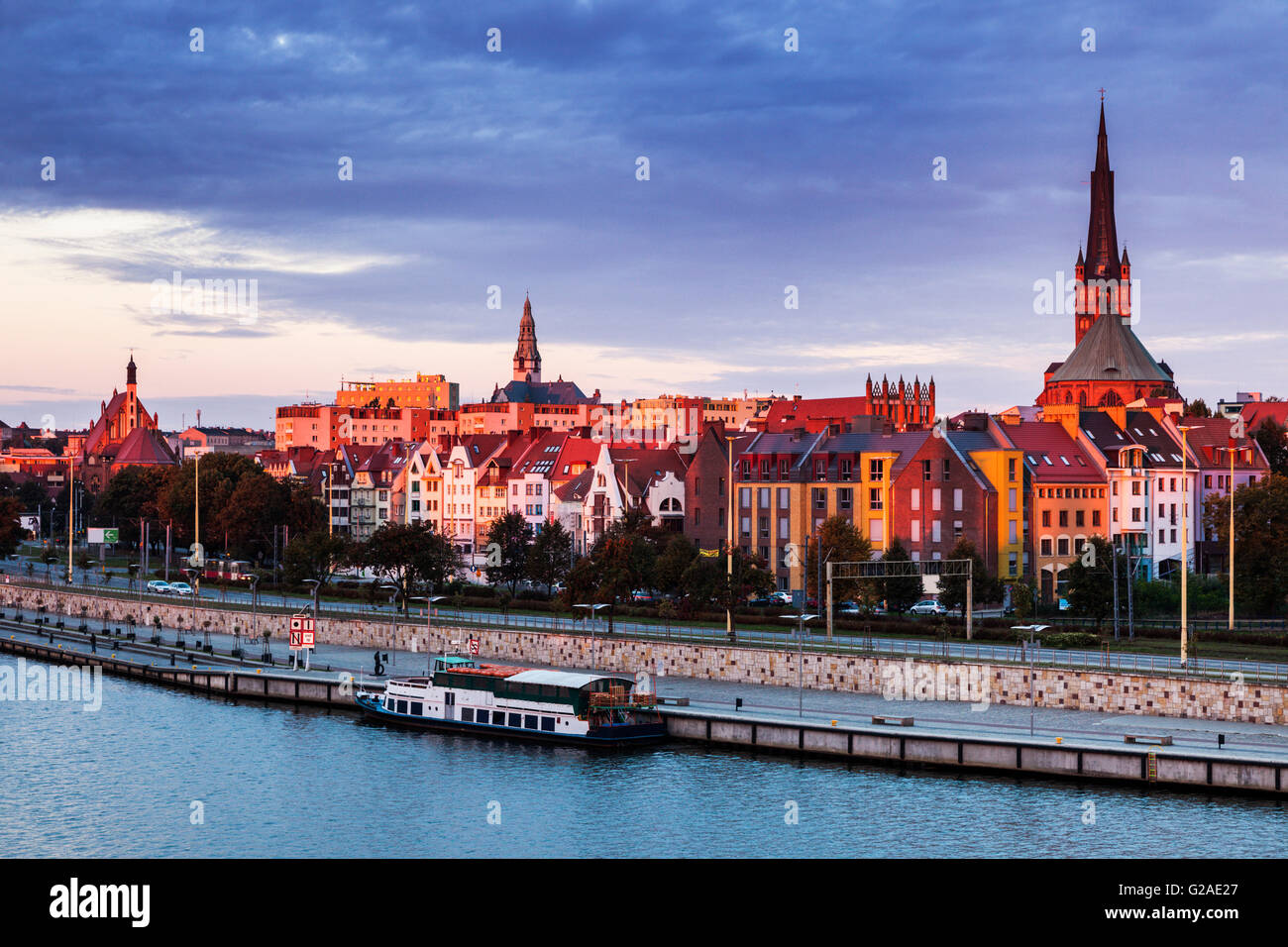 Alte Architektur in Stettin Szczecin, West-Pommern, Polen Stockfoto