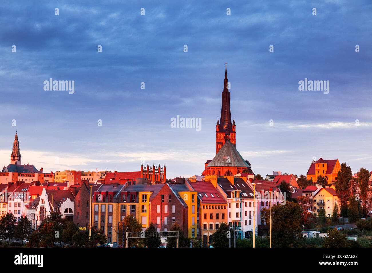 Alte Architektur in Stettin Szczecin, West-Pommern, Polen Stockfoto