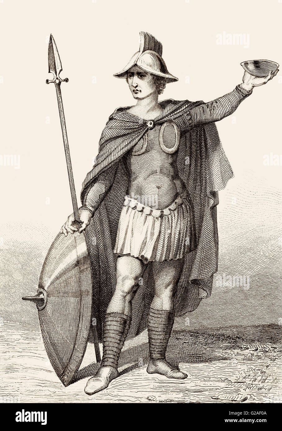 Militärchef, Anglo-Saxon Periode Stockfoto