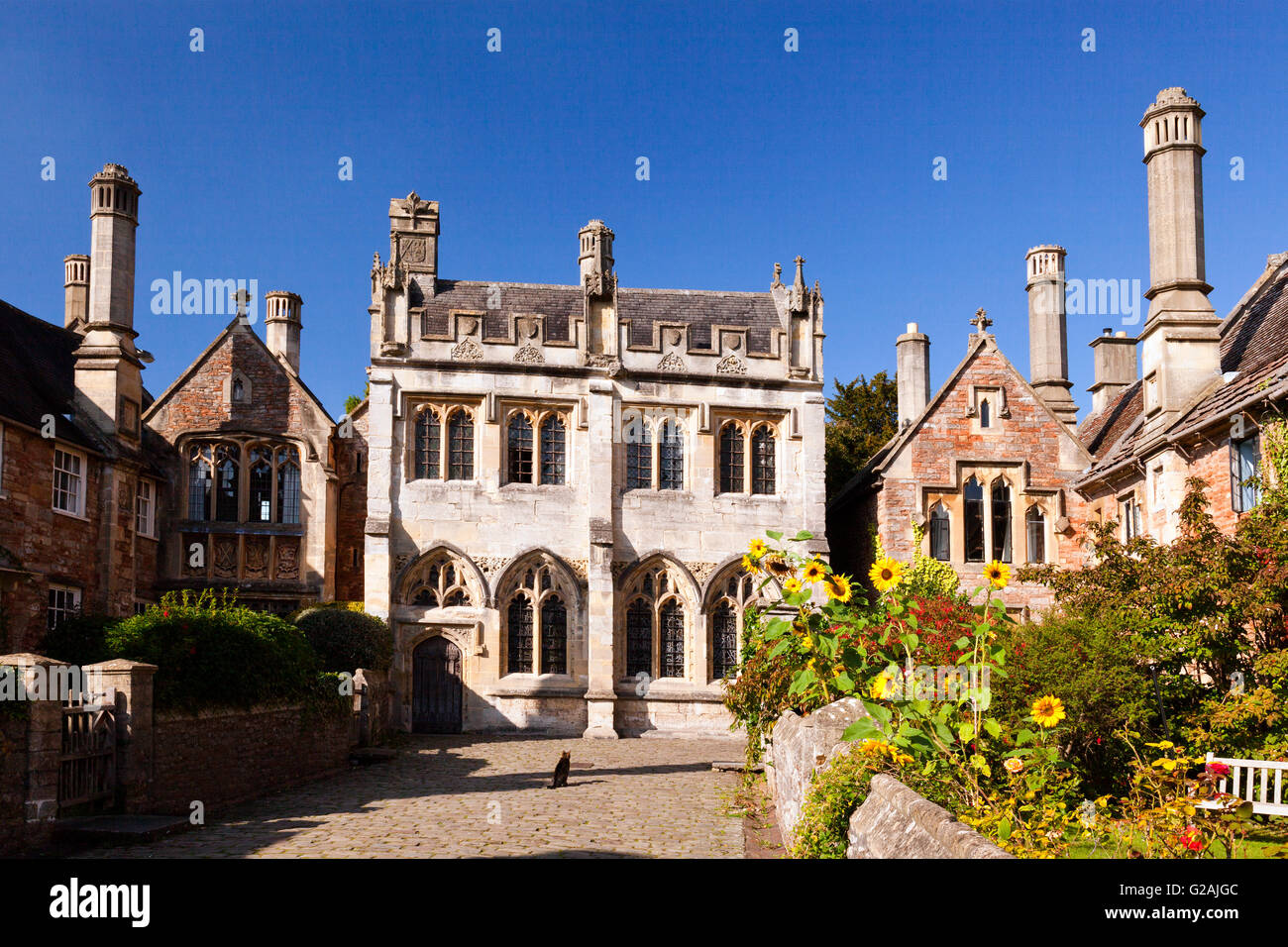 Pfarrer in der Nähe - der ältesten bewohnten Straße in Europa - in Wells, Somerset, England, UK Stockfoto