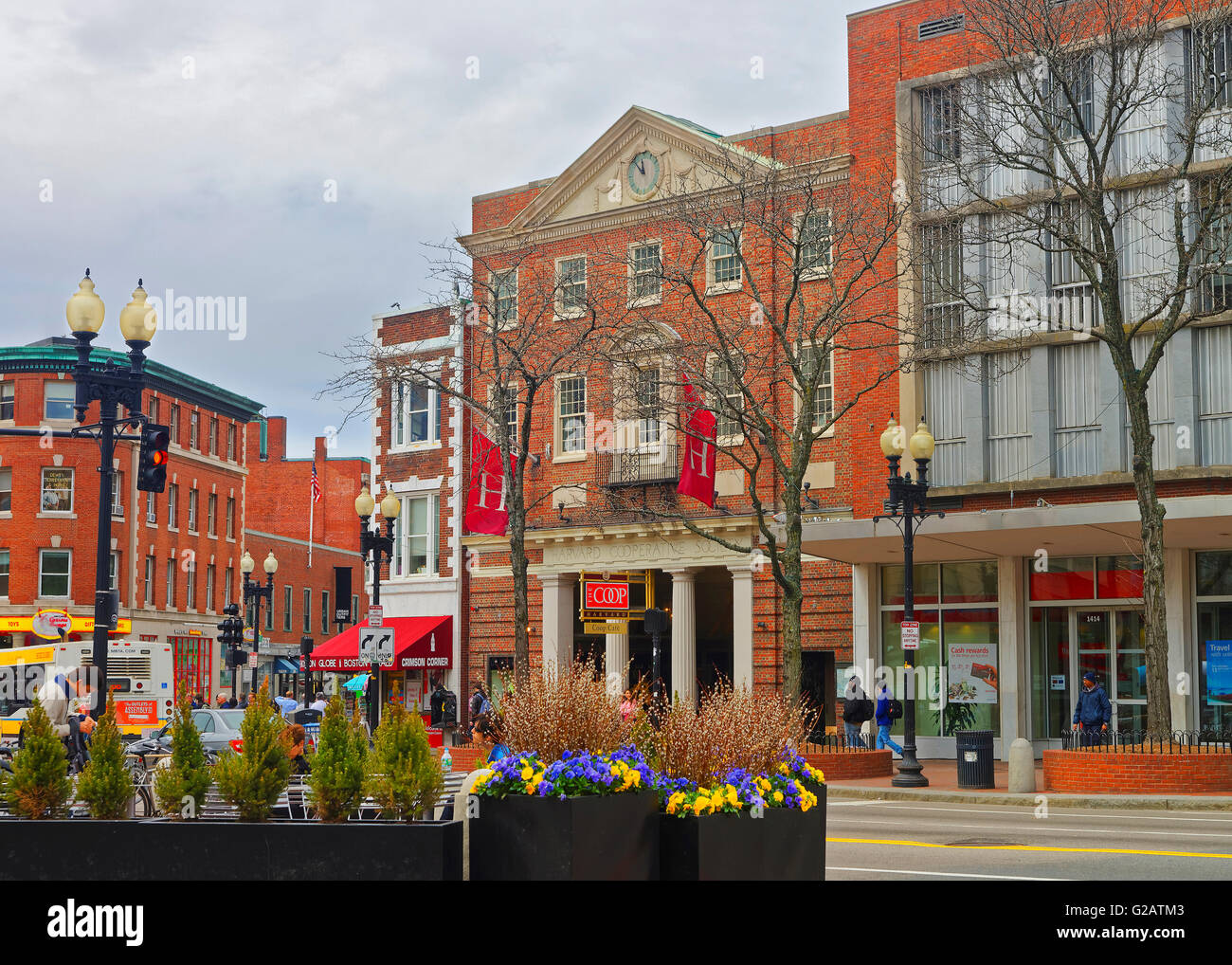 Cambridge, USA - 29. April 2015: Harvard Genossenschaft, Coop, in Cambridge, Massachusetts, MA, USA. Stockfoto