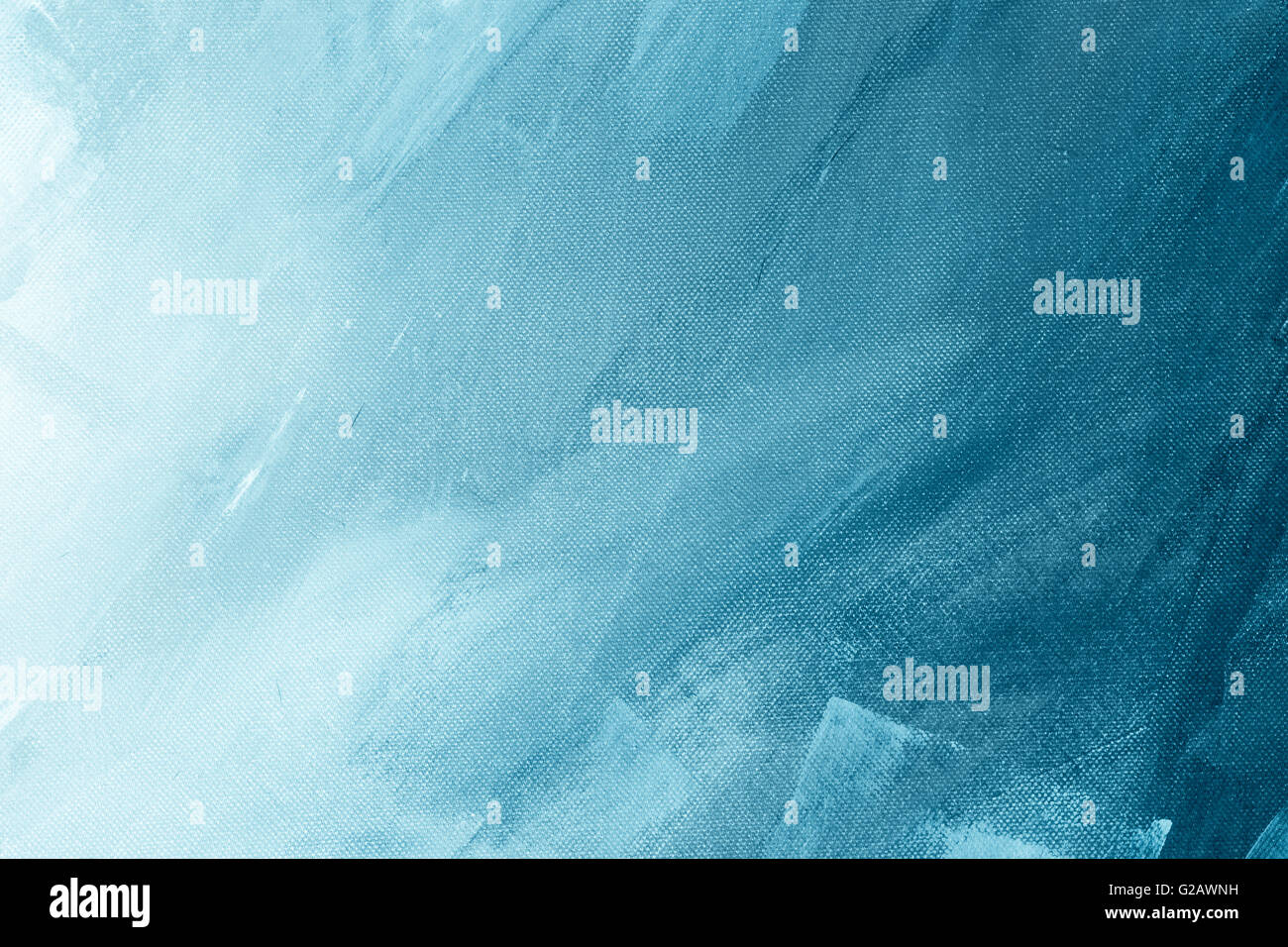 Texturierte blau Winter Malerei Leinwand Wallpaper Hintergrund Stockfoto
