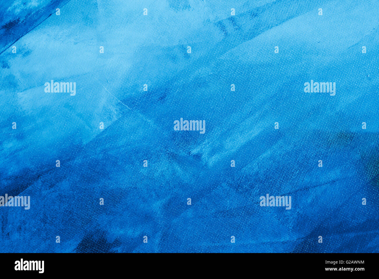 Texturierte blau Winter Malerei Leinwand Wallpaper Hintergrund Stockfoto