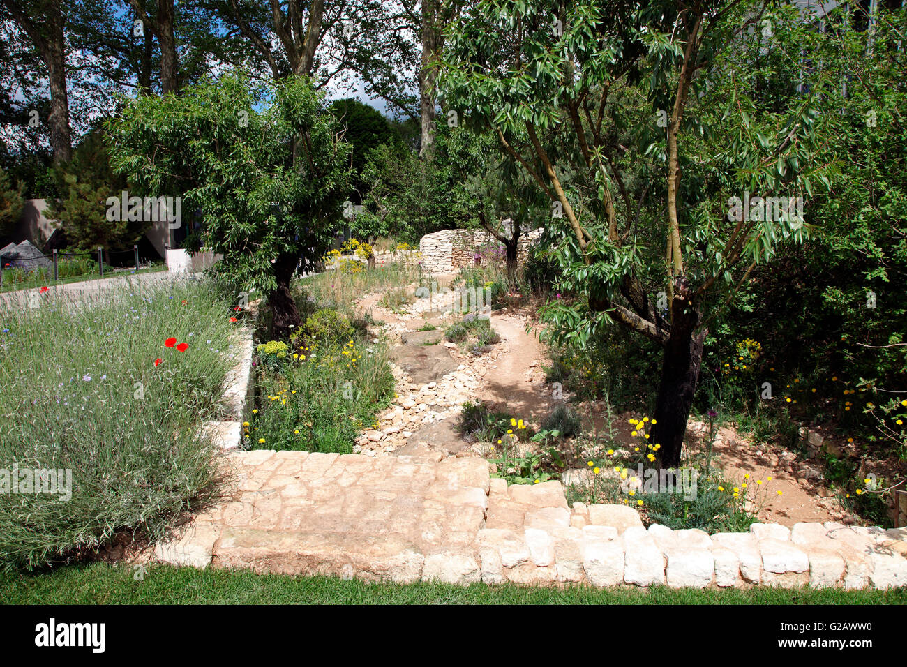 L ' Occitane Garten, James Basson; RHS Chelsea Flower Show 2016; Stockfoto