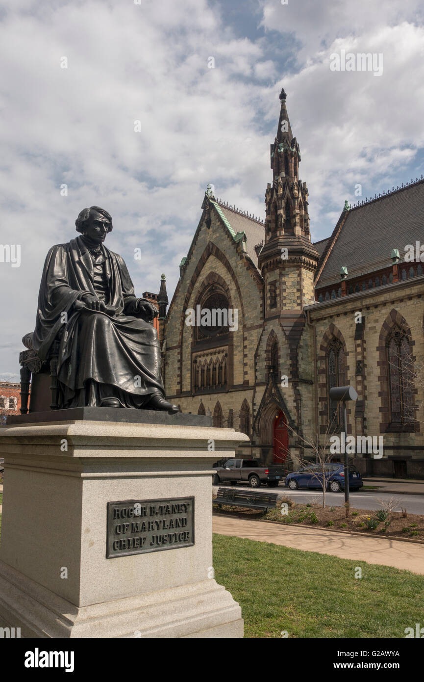 Roger Brooke Taney statue Baltimore MD Stockfoto