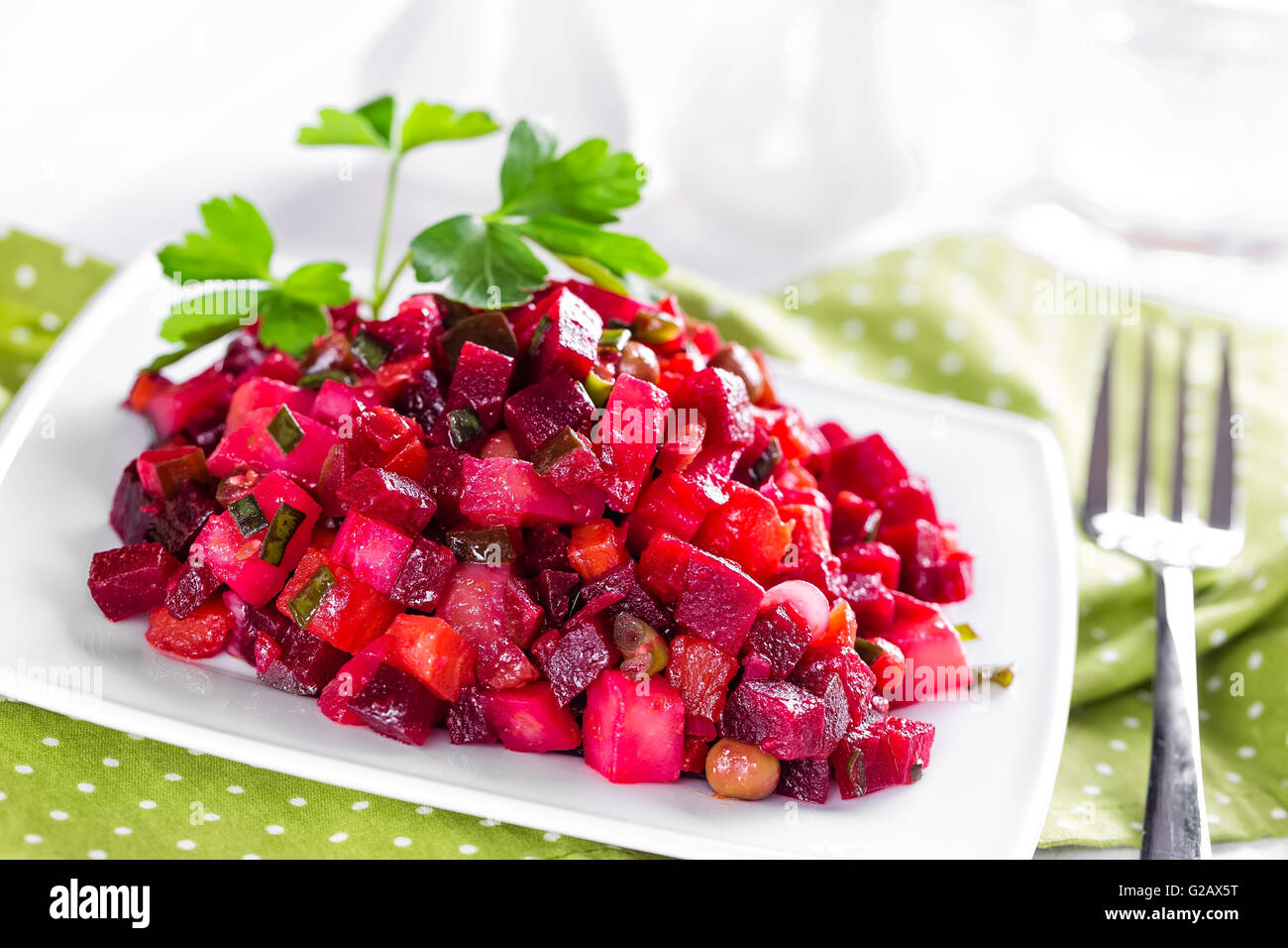 Rote Beete Salat Stockfoto