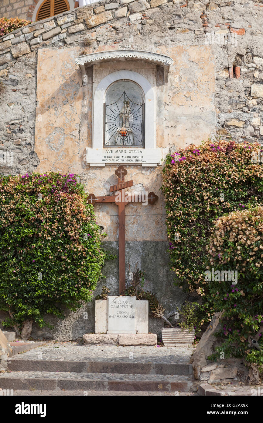 Pfarrei Kirche San Giovanni Battista in Cervo Stockfoto