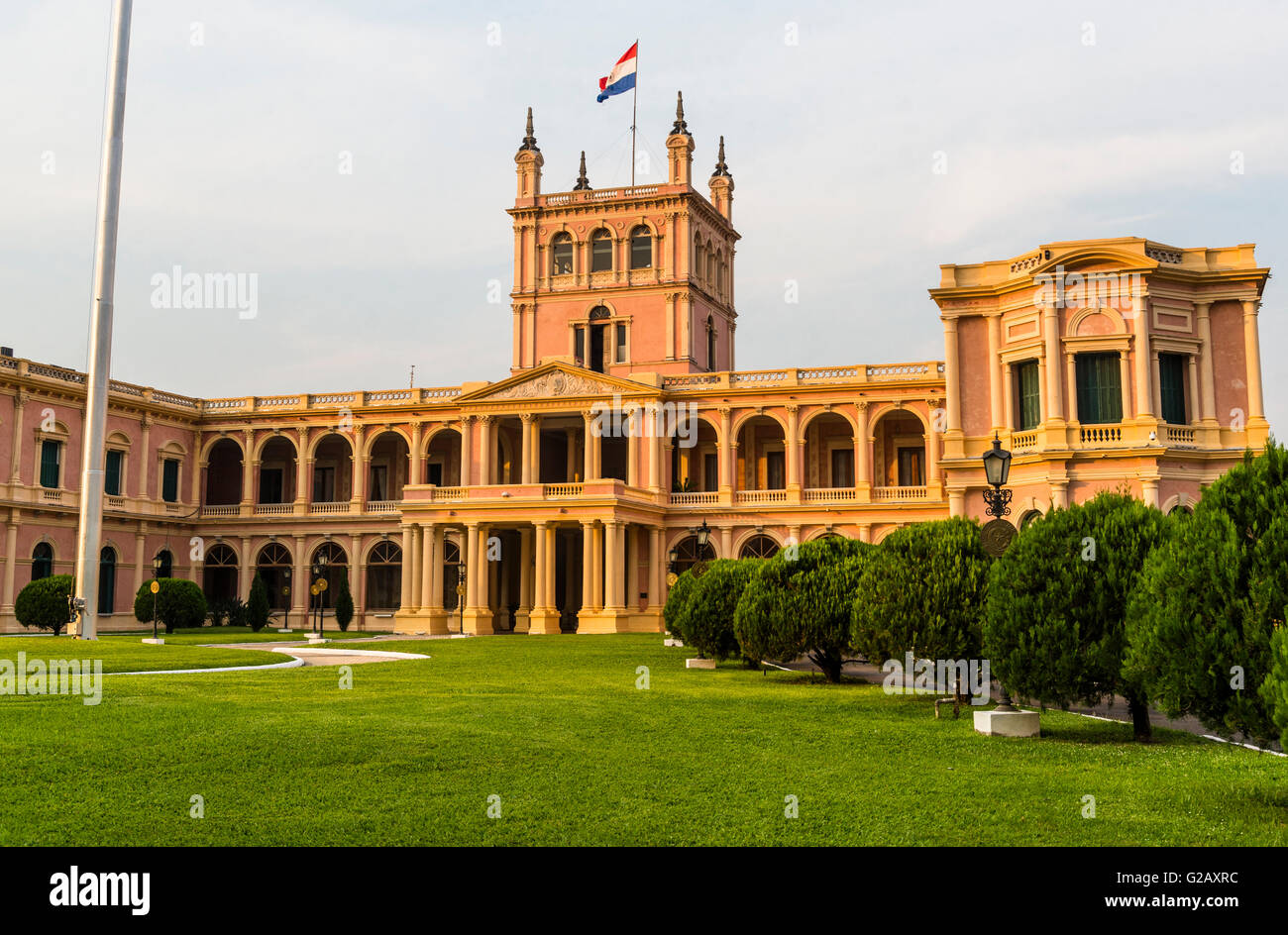 Palacio de Los López, der Sitz der Regierung, Asuncion, Paraguay Stockfoto