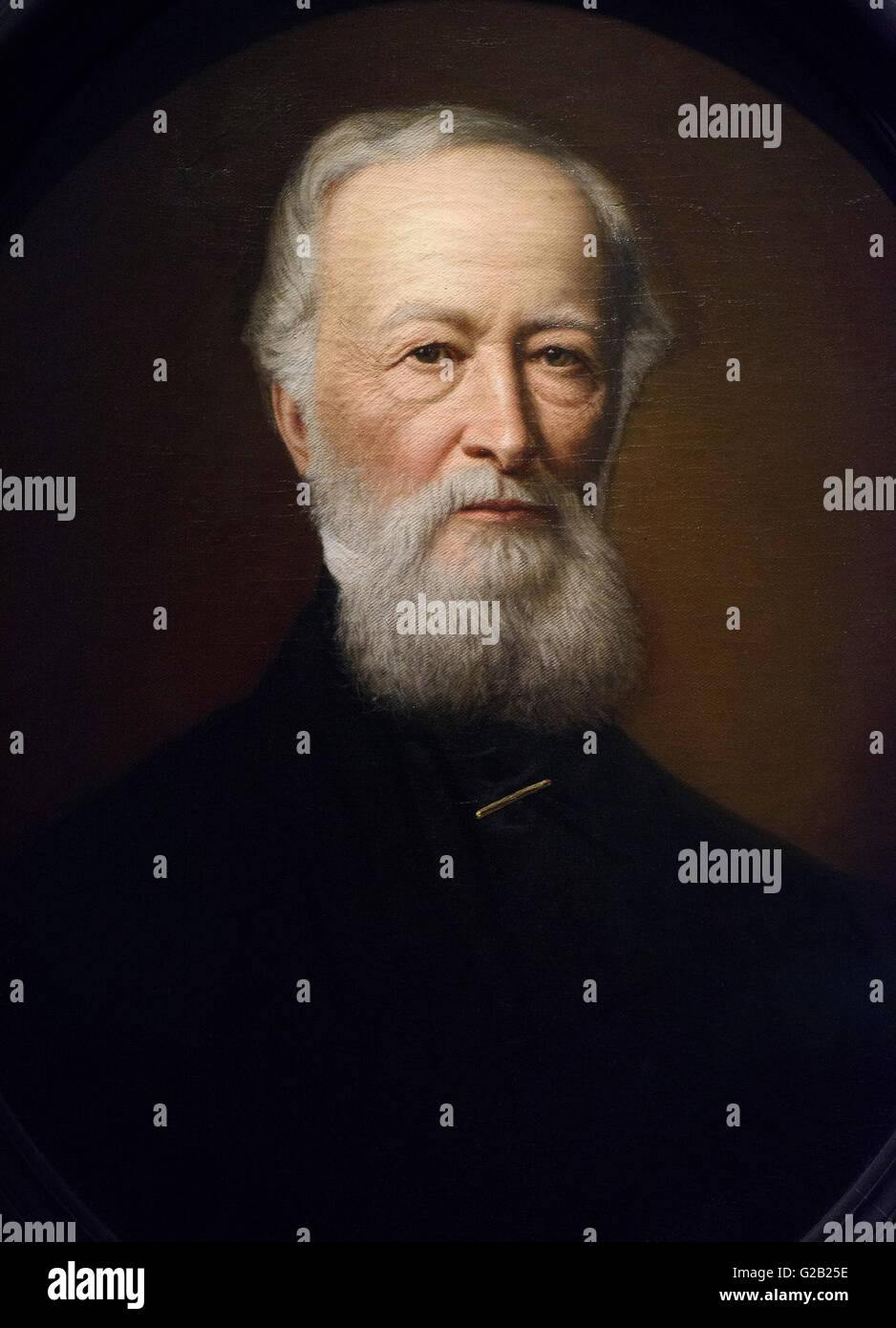 Julius Grün (1823-1896), Porträt von Alfred Krupp (1812-1887), Berlin 1887. Stockfoto