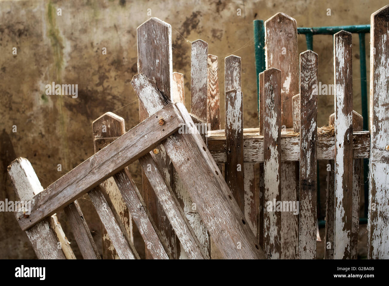 Holzzäune Stockfoto